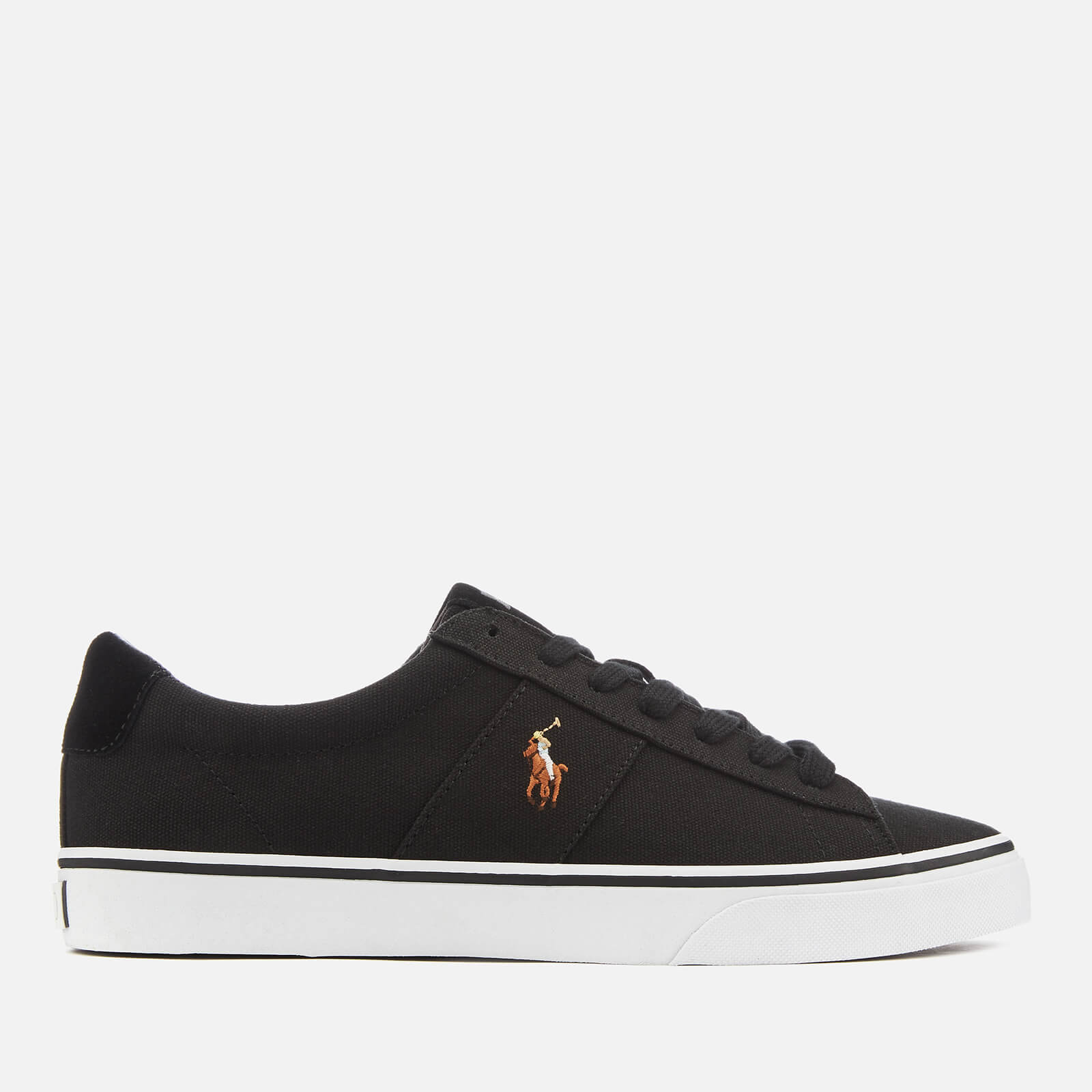 polo ralph lauren black sayer trainers
