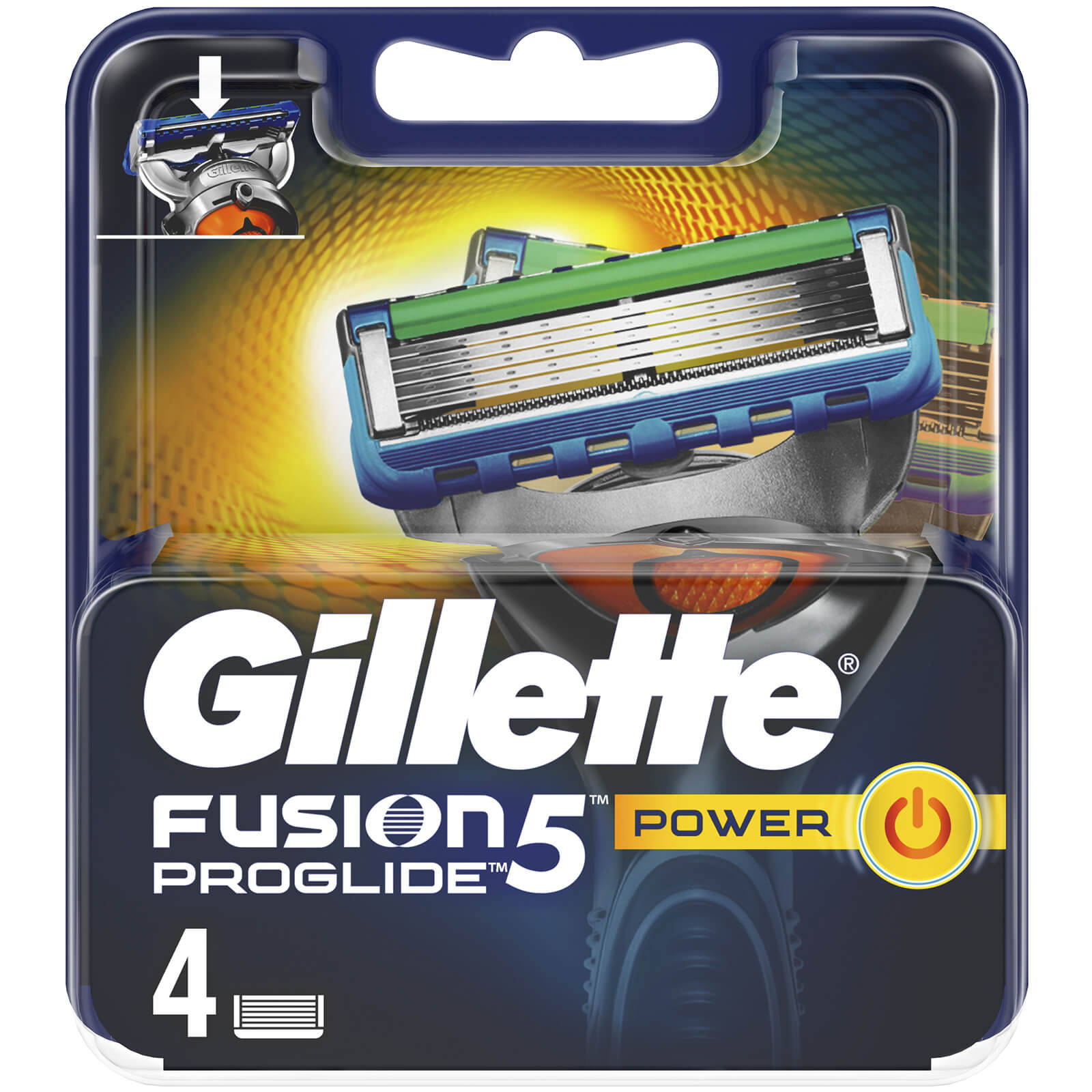 Gillette Fusion5 Proglide Power Razor Blades 4 Pack Gillette Uk