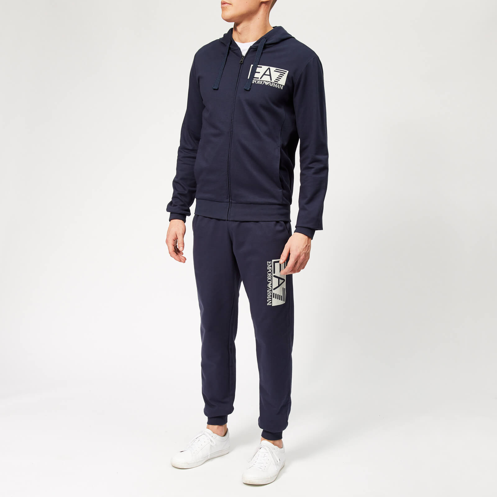 mens navy armani tracksuit