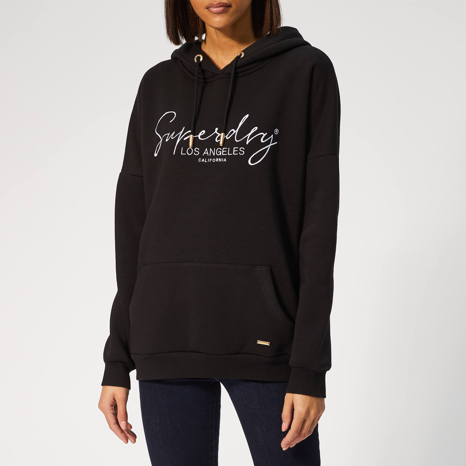 black superdry hoodie womens