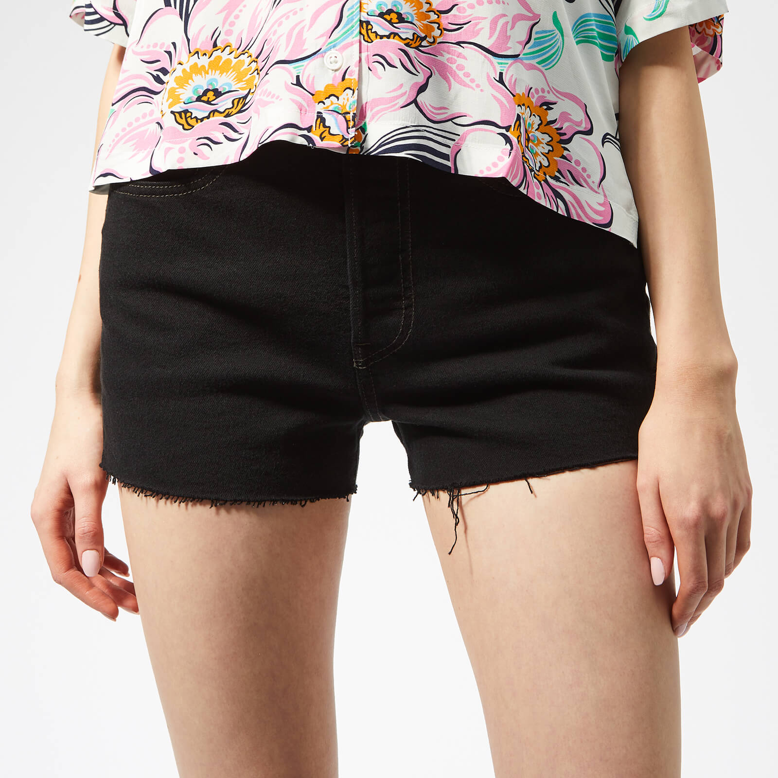 levi's 501 high rise shorts women's