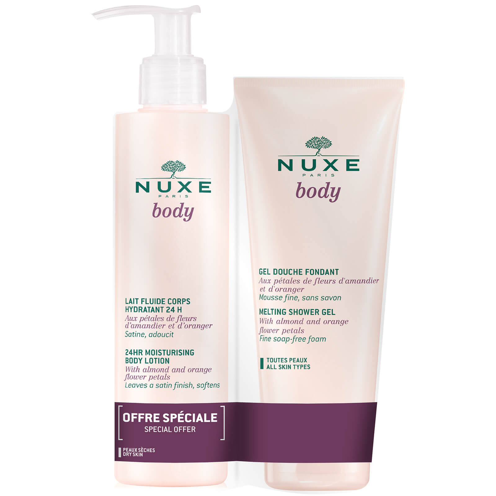 Nuxe Body Moisturising Body Lotion Melting Shower Gel Worth 43 50