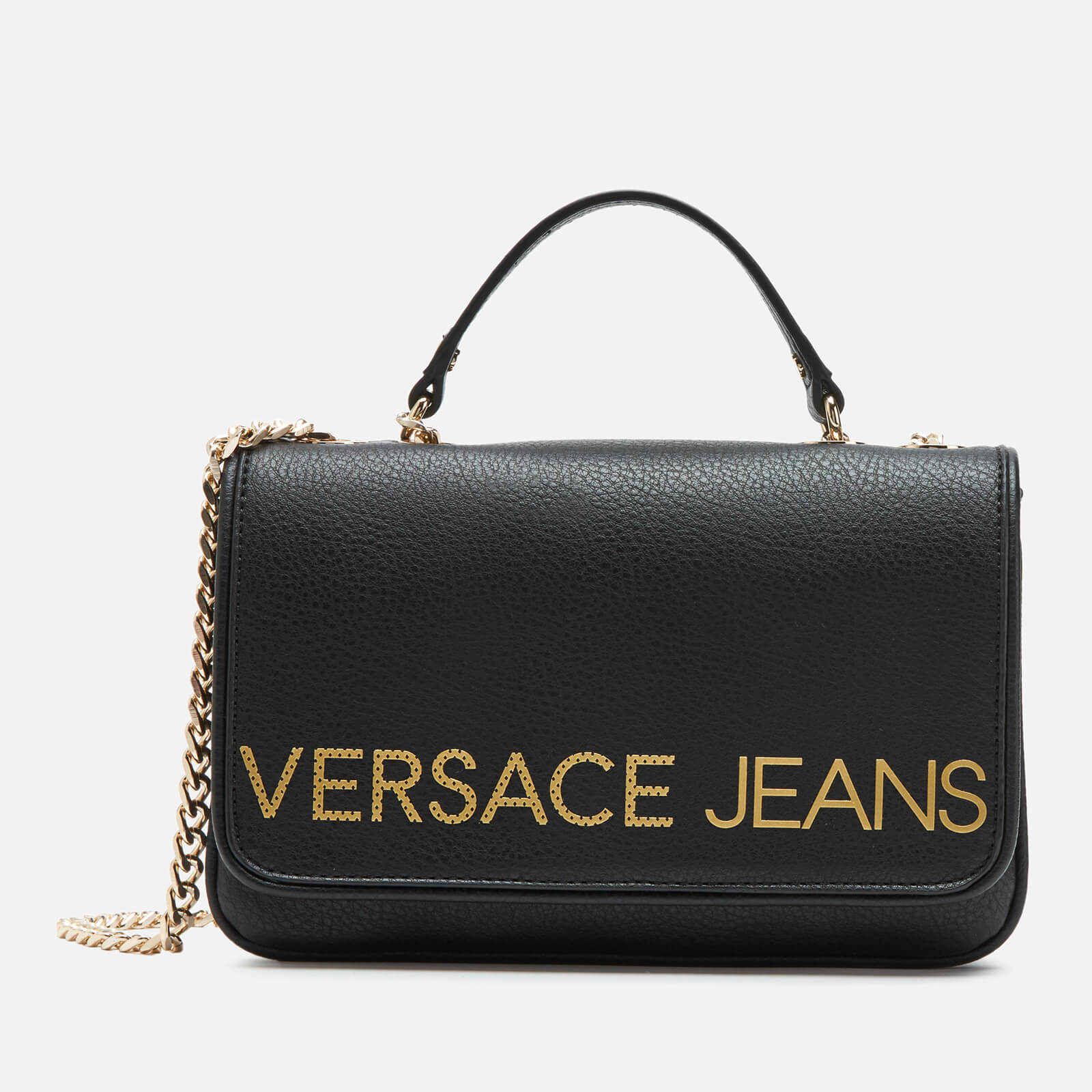 versace jeans black shoulder bag