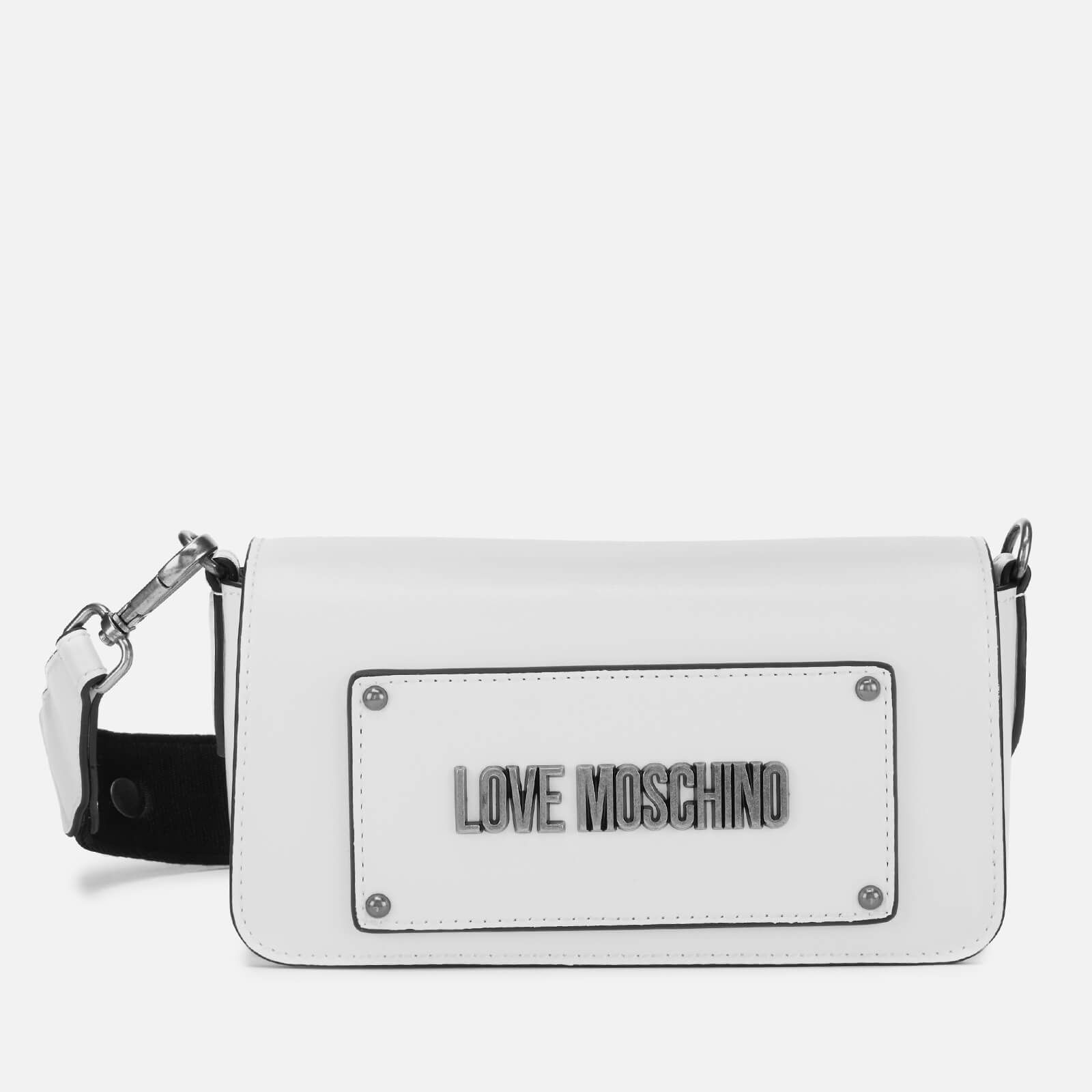 white love moschino bag