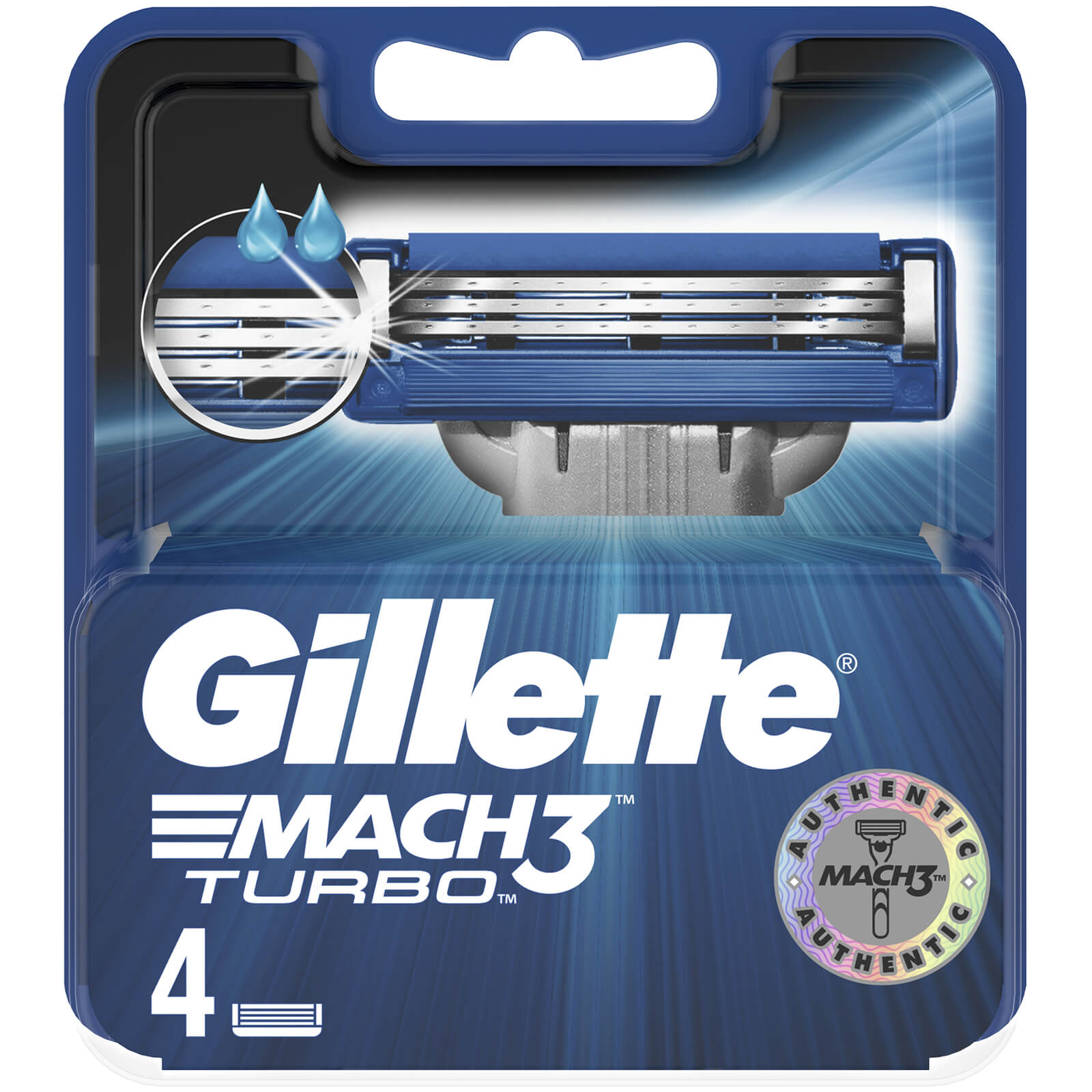 Gillette Mach3 Turbo Razor Blades 4 Pack Gillette Uk