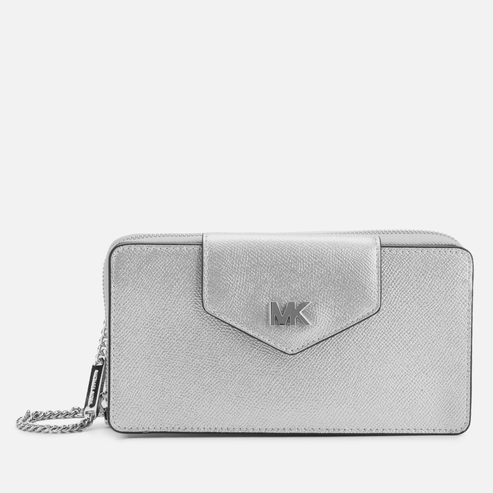 michael kors silver crossbody