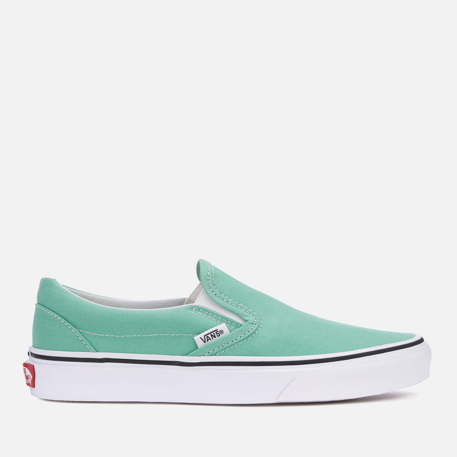 vans neptune green slip on