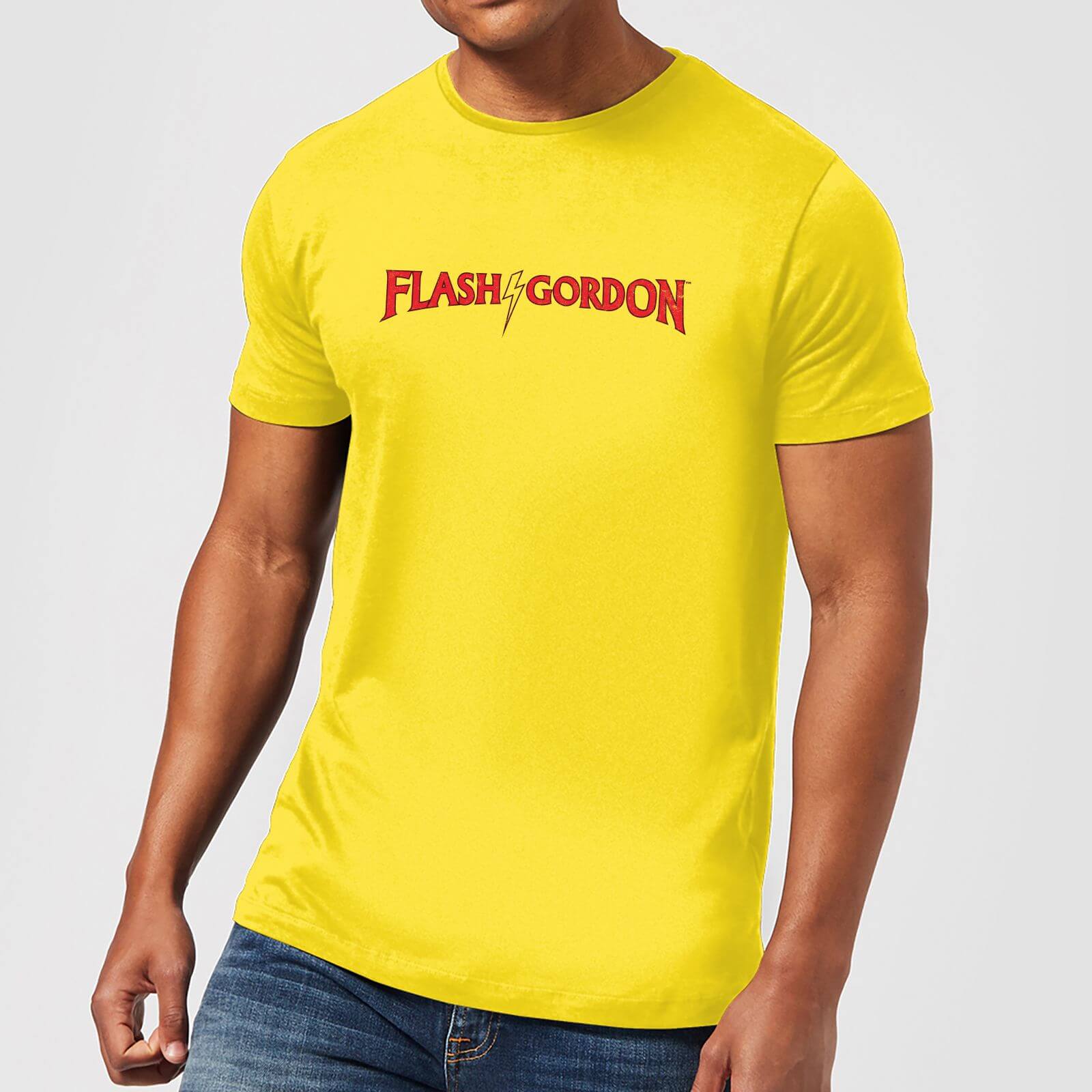 Flash Gordon Classic Logo Men S T Shirt Yellow Clothing Zavvi Uk