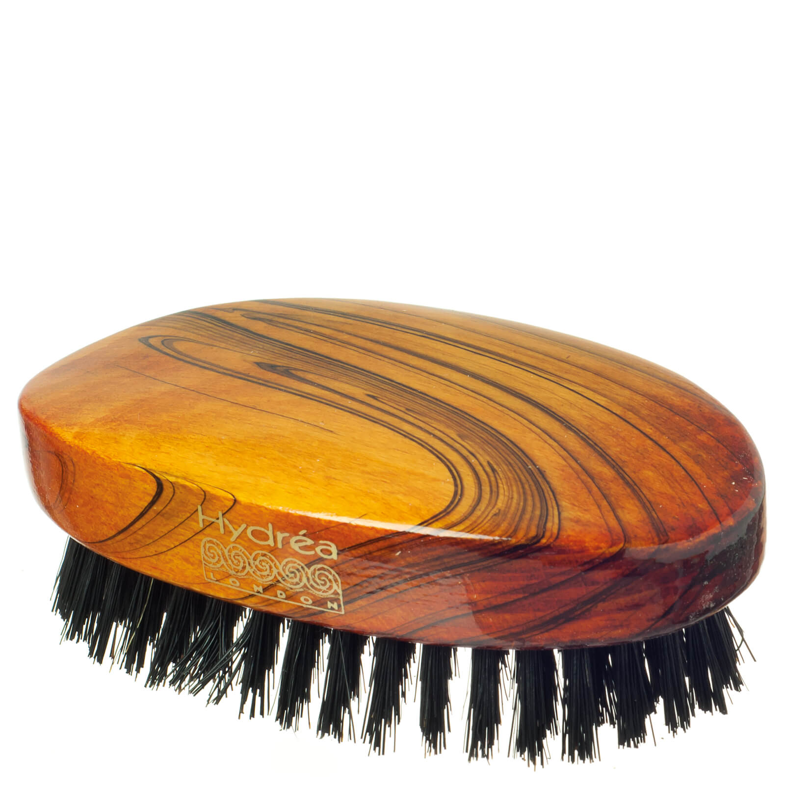Hydrea London Military Hairbrush Gloss Finish With Pure Black Boar Bristle Hard Strength Fsc Certified