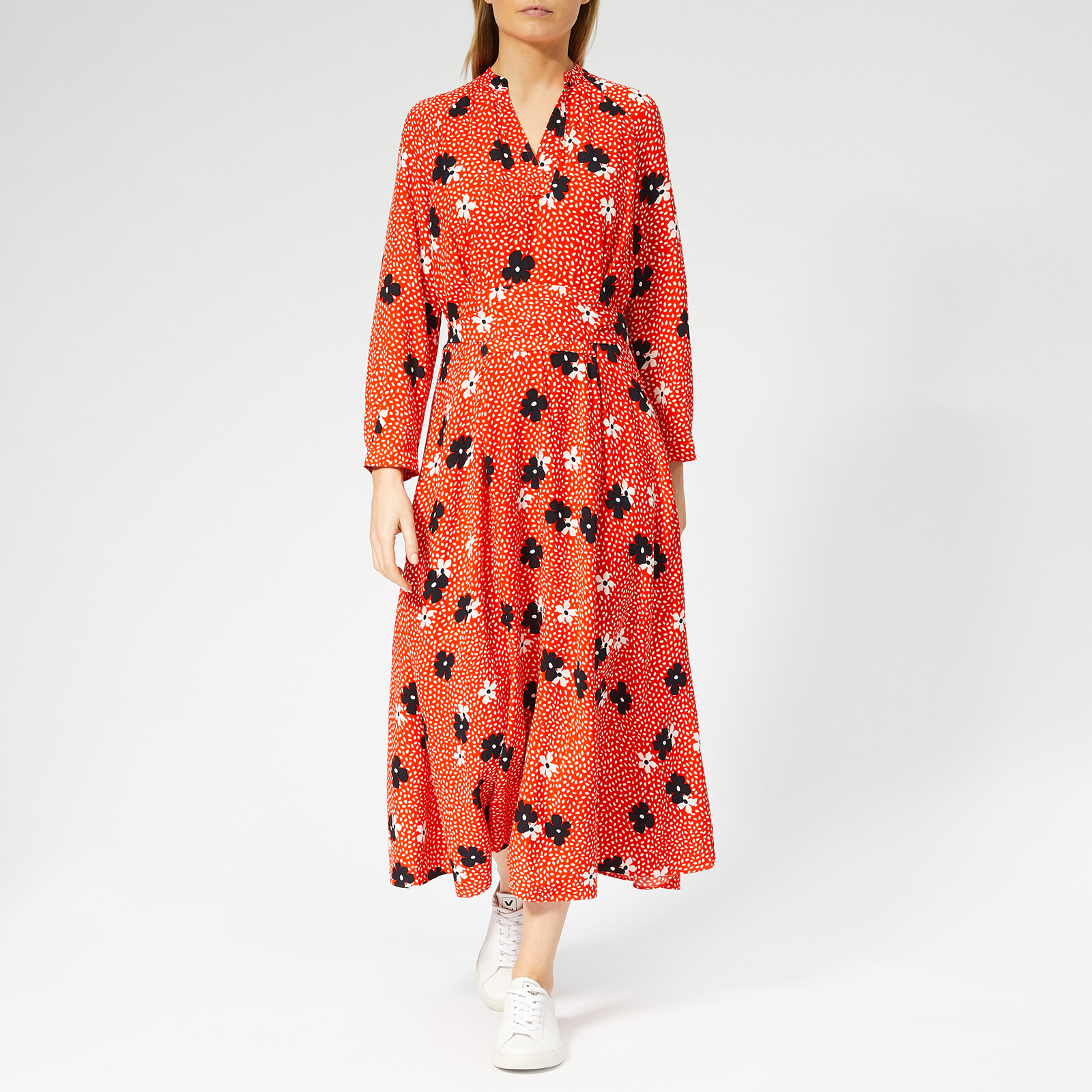 whistles confetti floral print midi dress