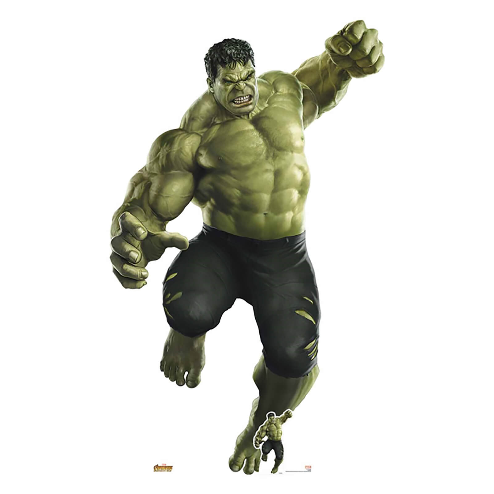 Avengers Infinity War Hulk Smash Giant Cardboard Cut Out Merchandise Zavvi Uk