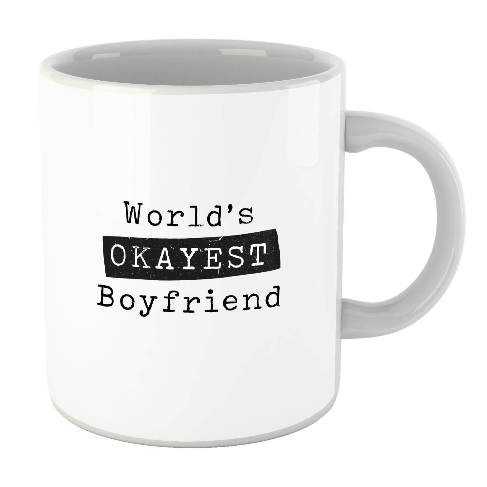world's okayest boyfriend mug