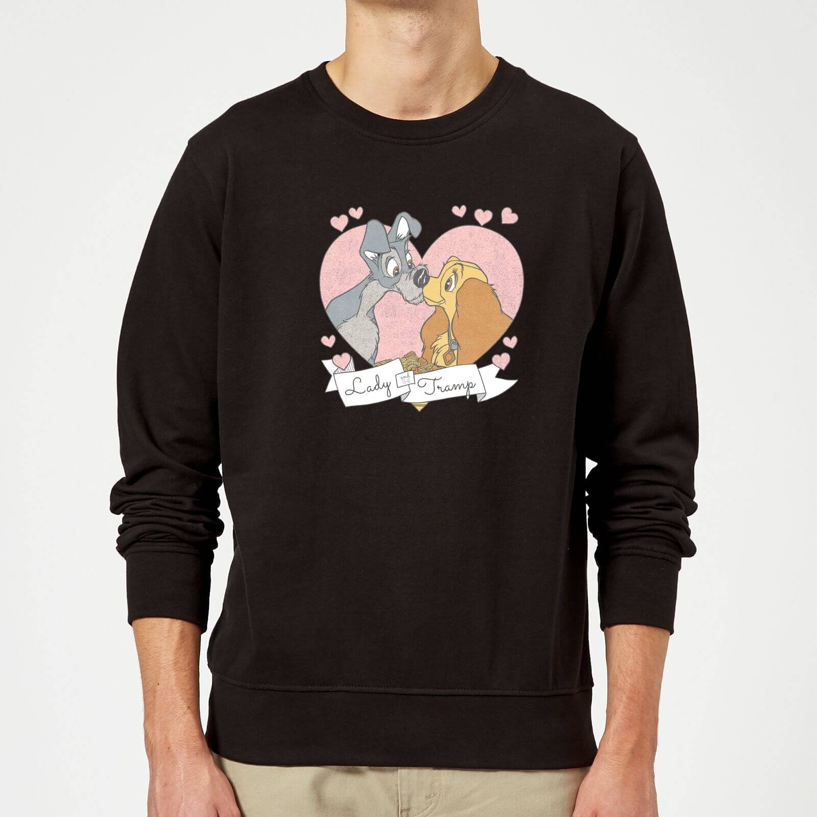 Disney Lady And The Tramp Love Sweatshirt Black Clothing Zavvi Uk