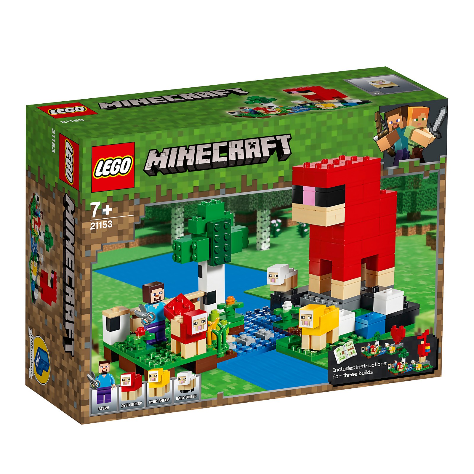 Lego Minecraft The Wool Farm Building Set 21153 Toys Zavvi Uk