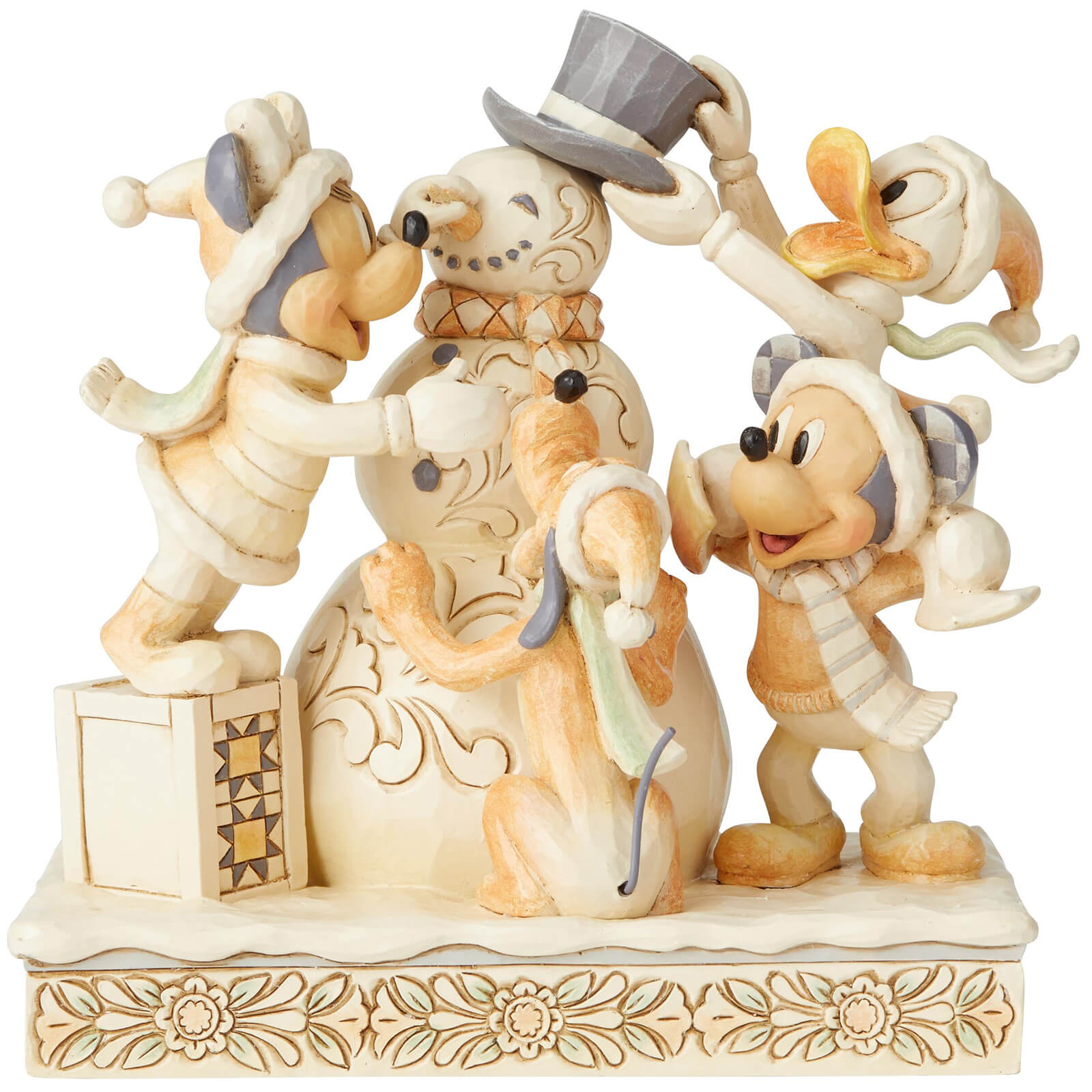 Disney Traditions Frosty Friendship White Woodland Mickey And