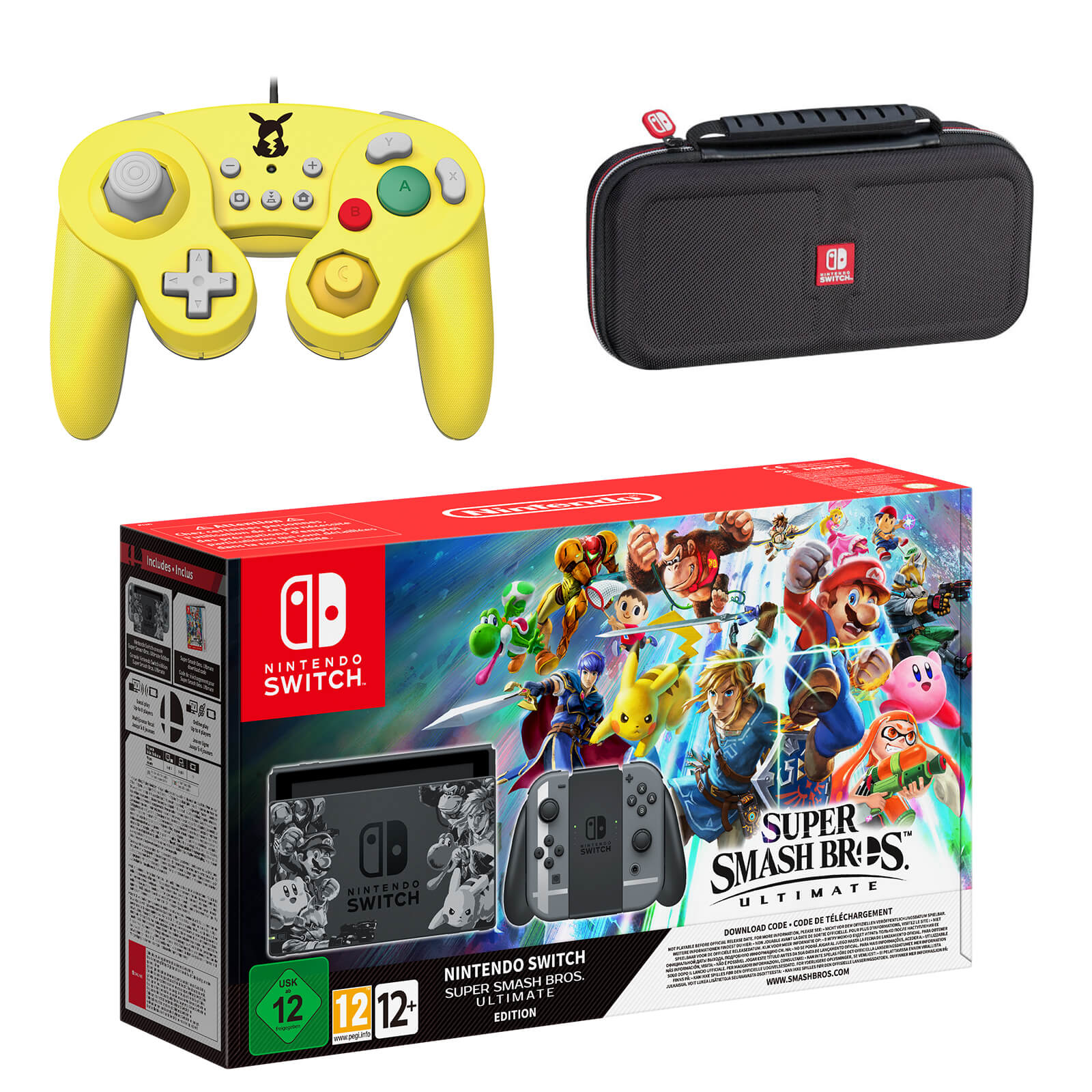 nintendo switch with super smash bros ultimate