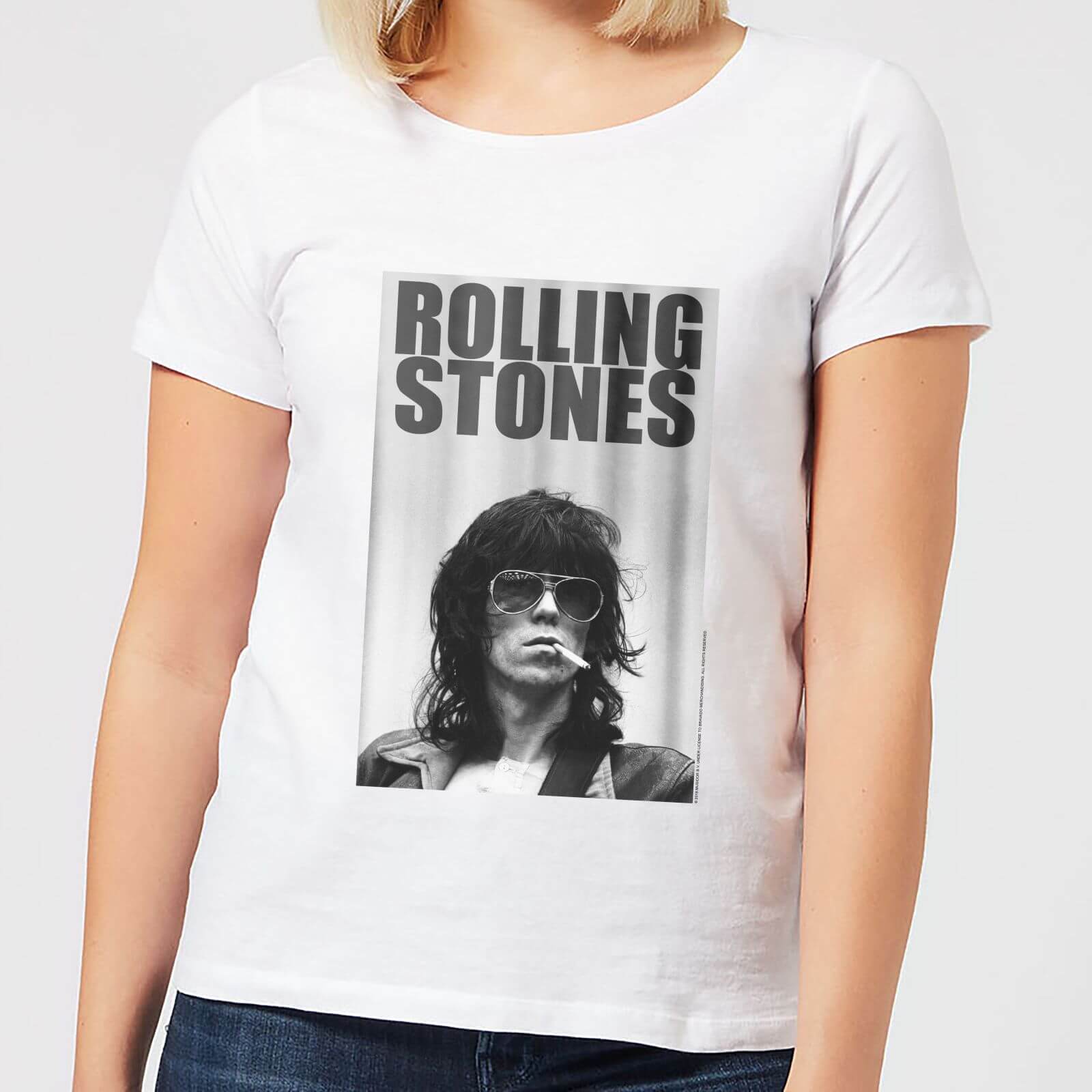 Rolling Stones T Shirt White : Madeworn Cotton Rolling Stones Sequin ...
