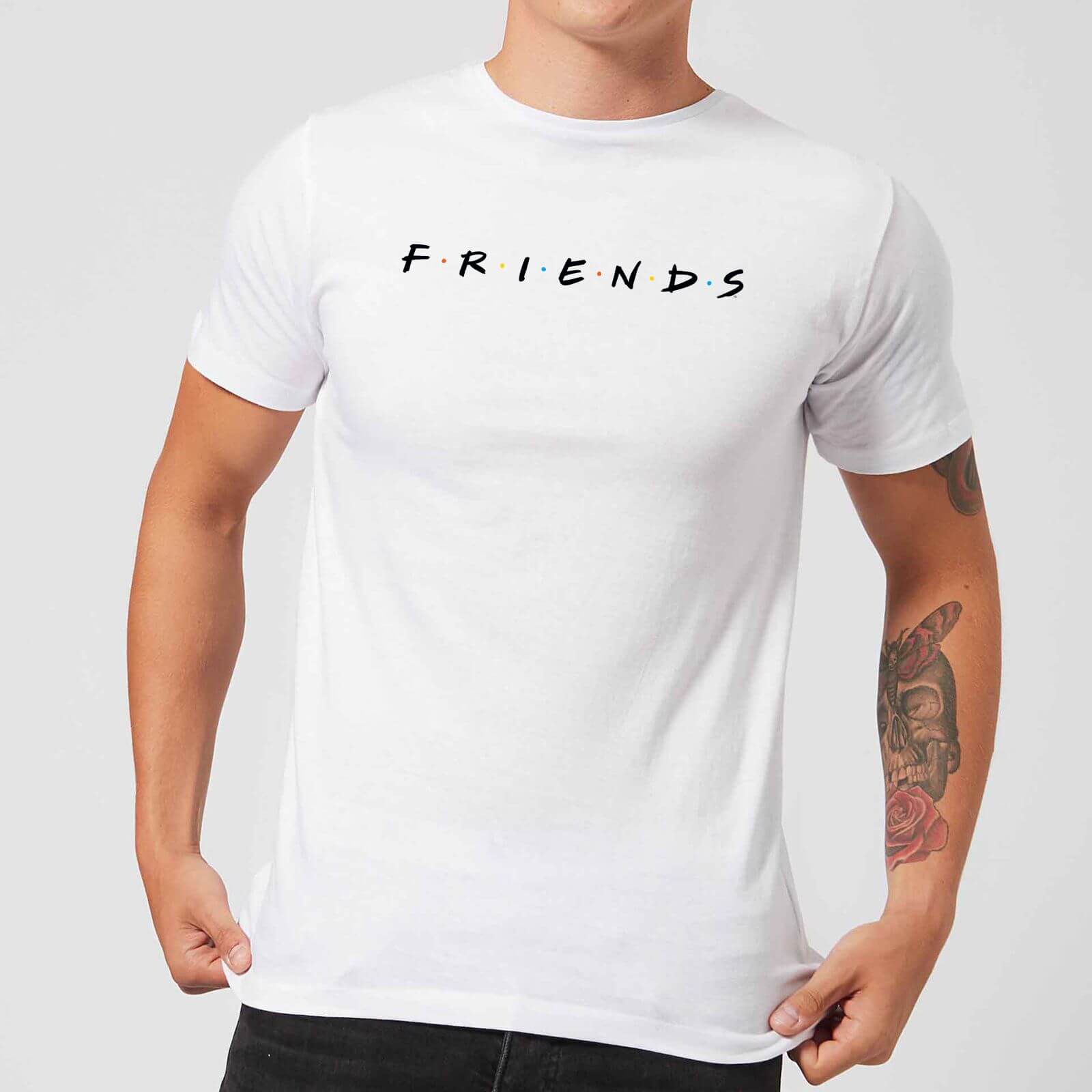 Friends Logo Men S T Shirt White Clothing Zavvi Us