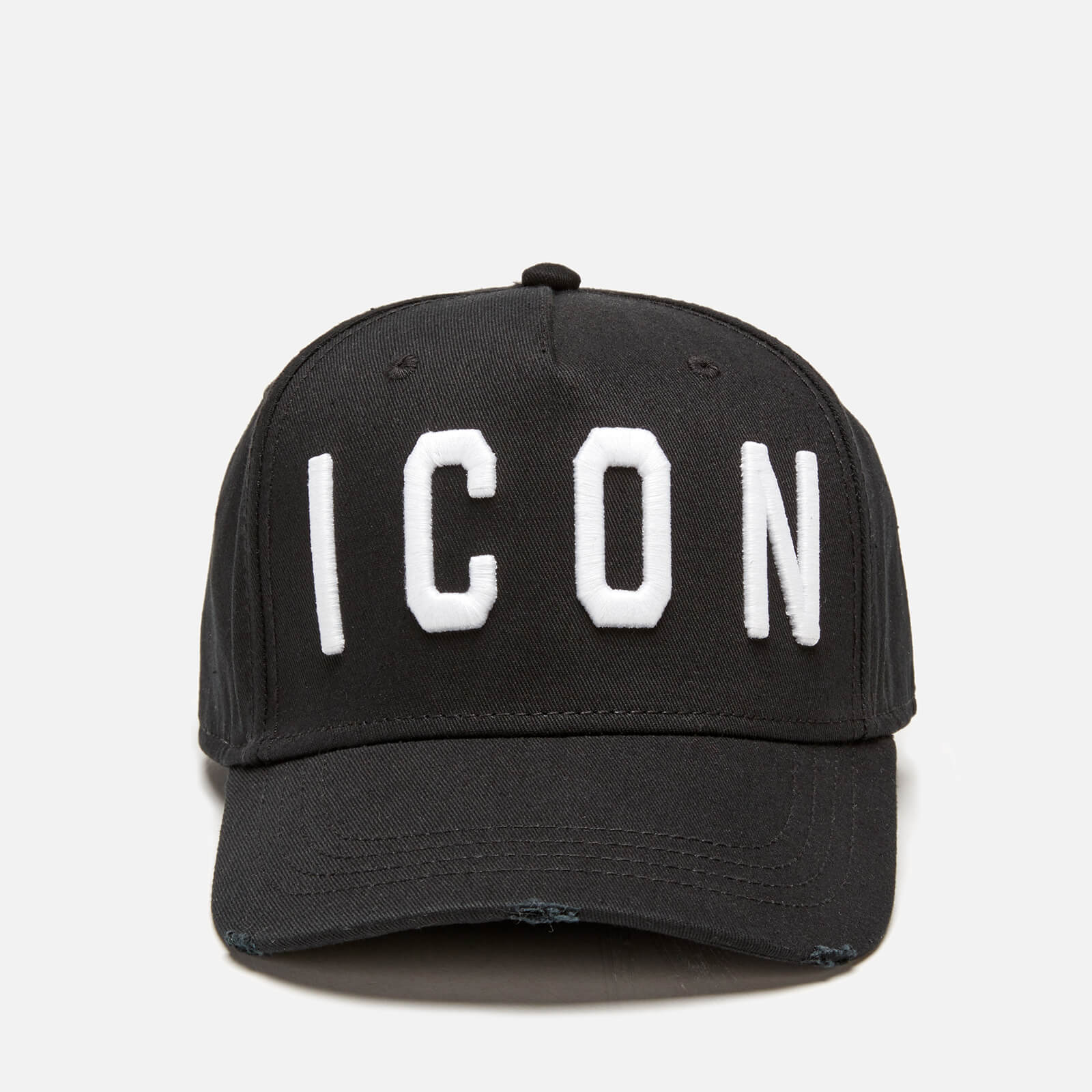 black icon cap