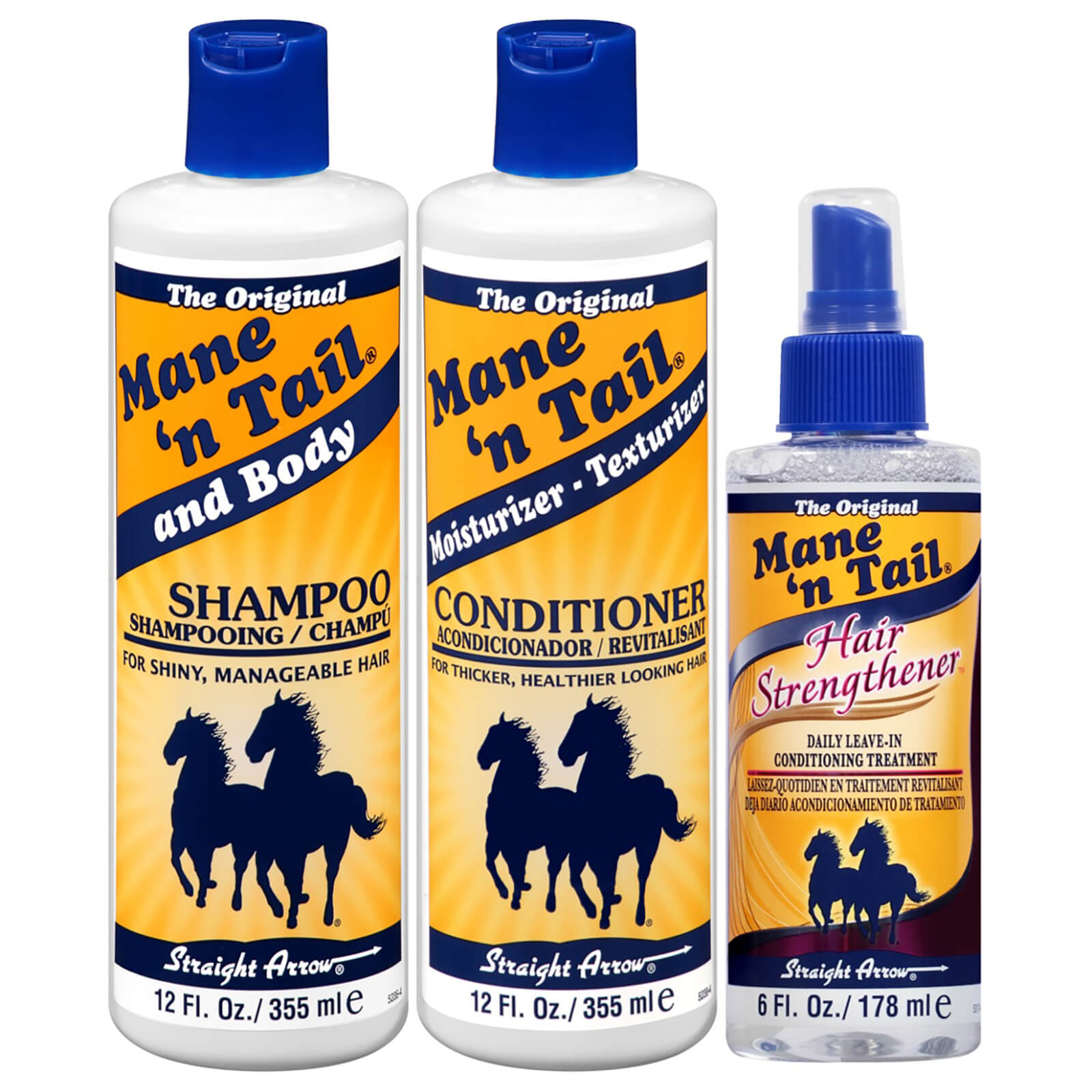 Mane N Tail Original Hair Strengthening 3 Pack Kit Free