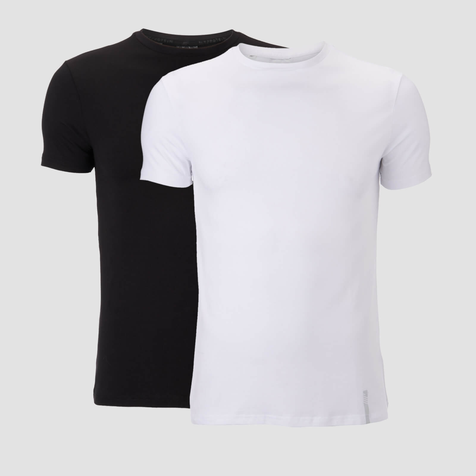เสื้อยืดคอกลม Men's Luxe Classic Crew - Black/White (2 แพ็ค) - XS