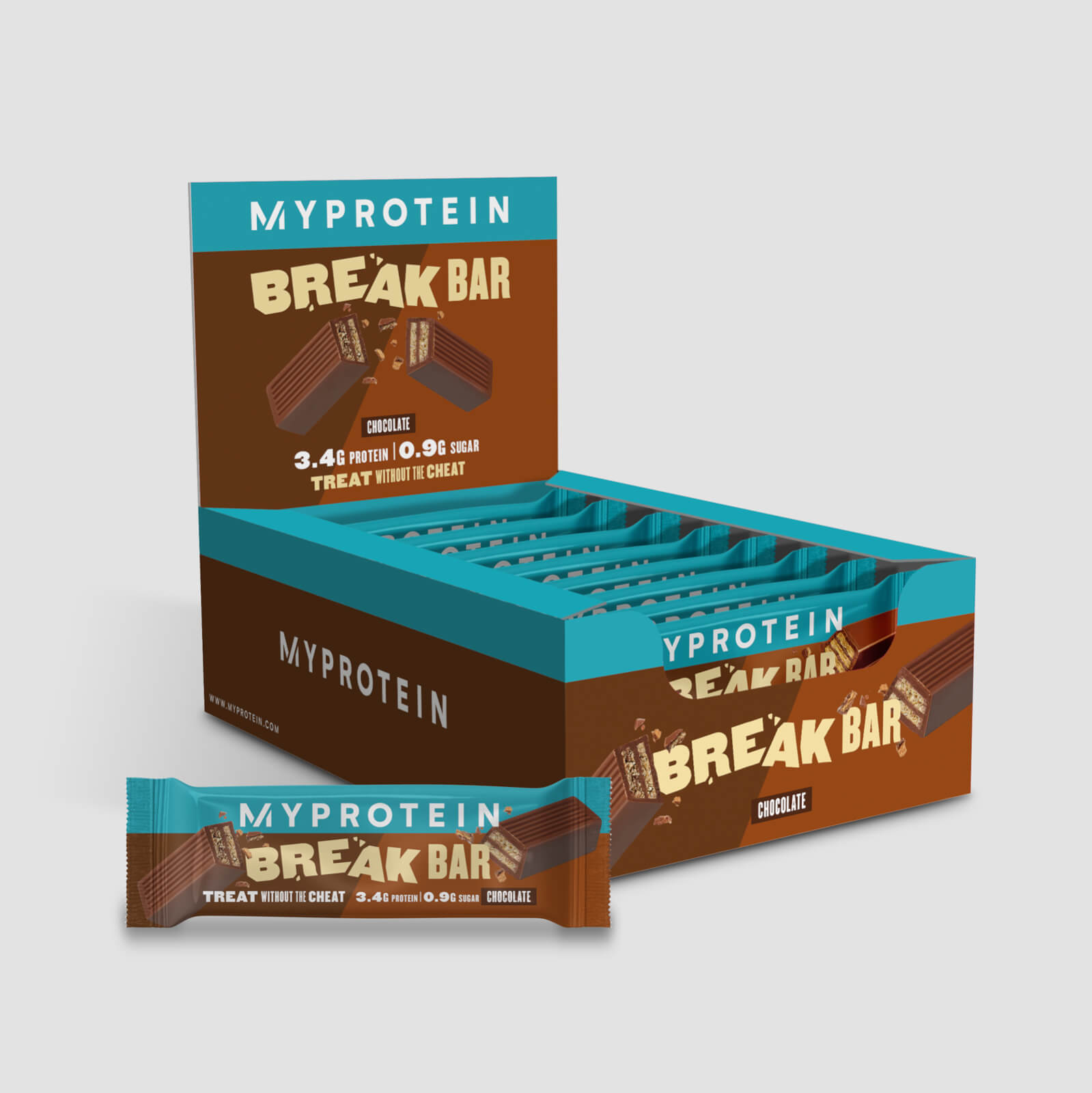 Myprotein Protein Wafer Bar - 16 x 21.5g - Chocolate