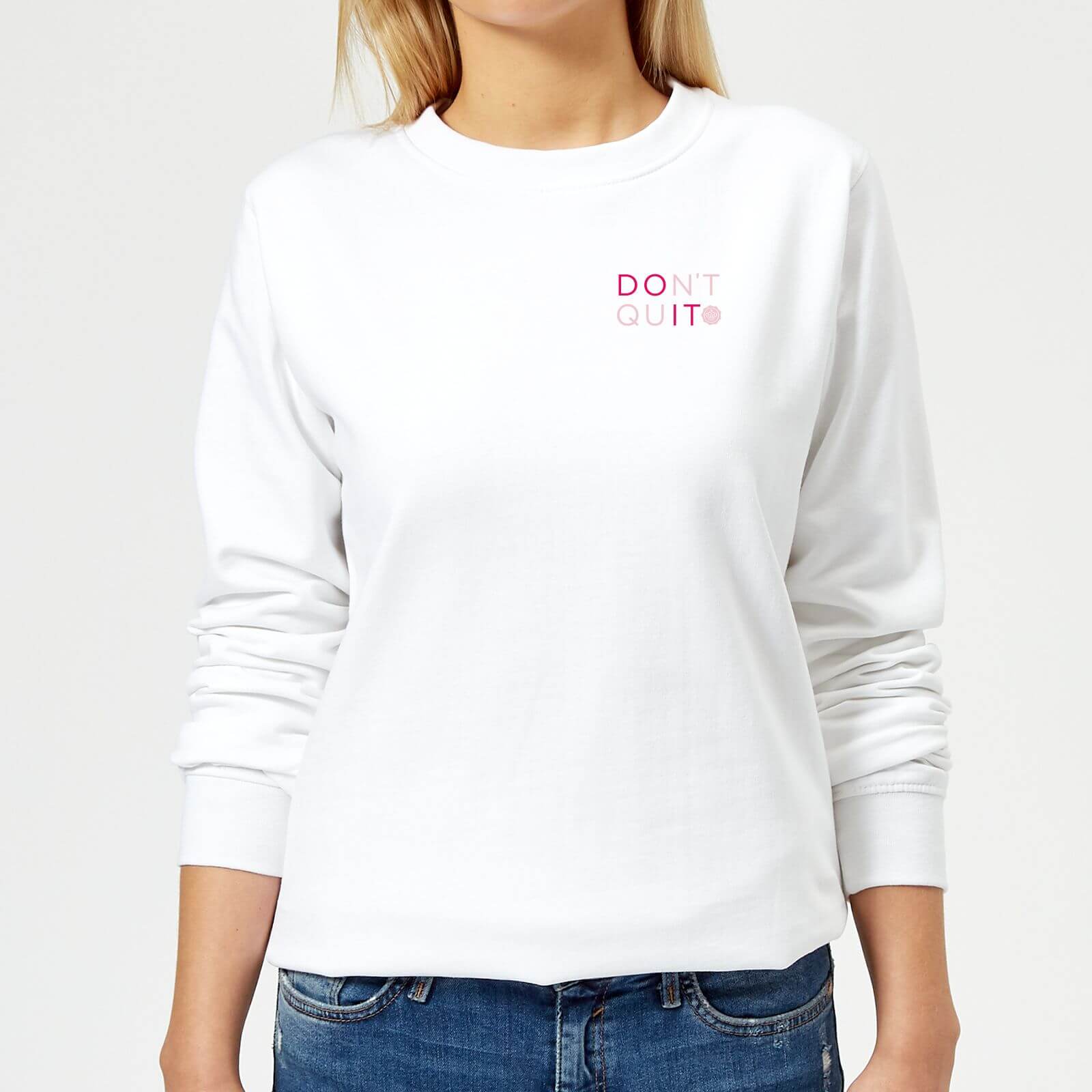 womens white sweatshirt