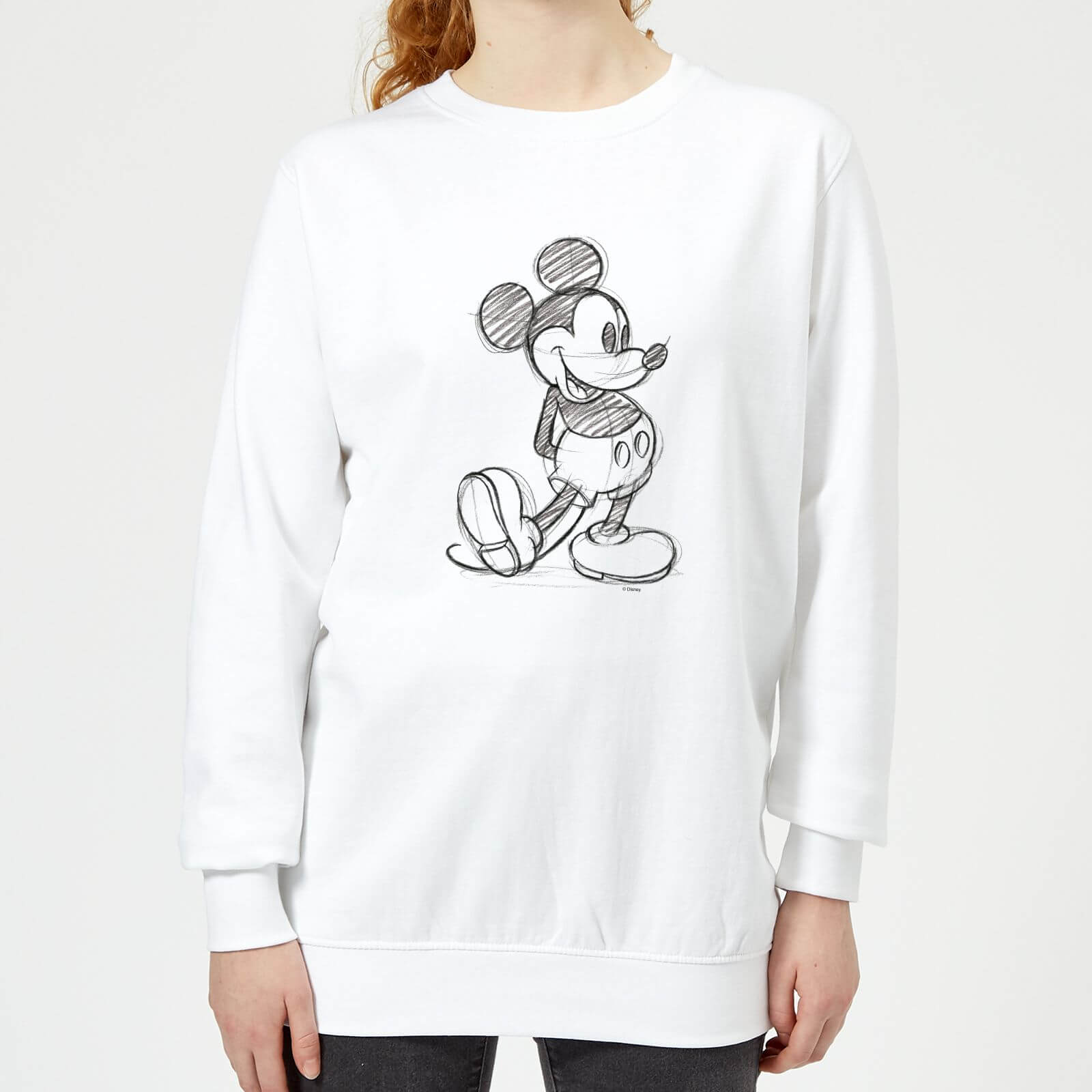 mickey mouse hoodie white