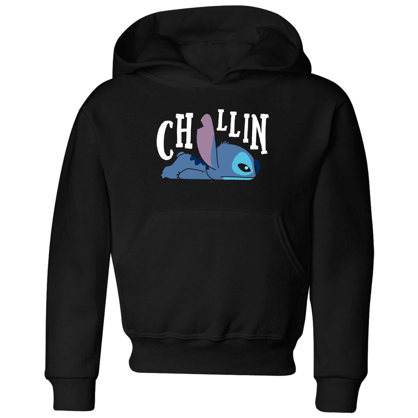 Disney Lilo And Stitch Chillin Kids Hoodie Black Clothing