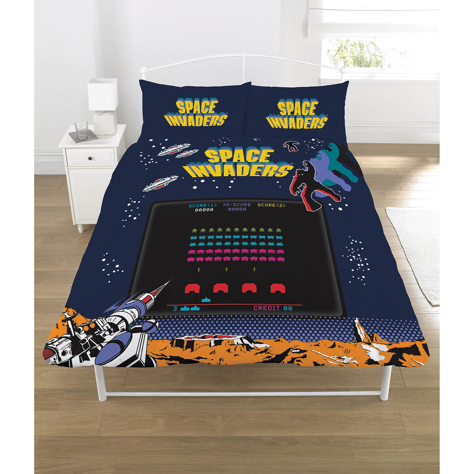 Space Invaders Coin Op Duvet Set Haushaltswaren Zavvi De