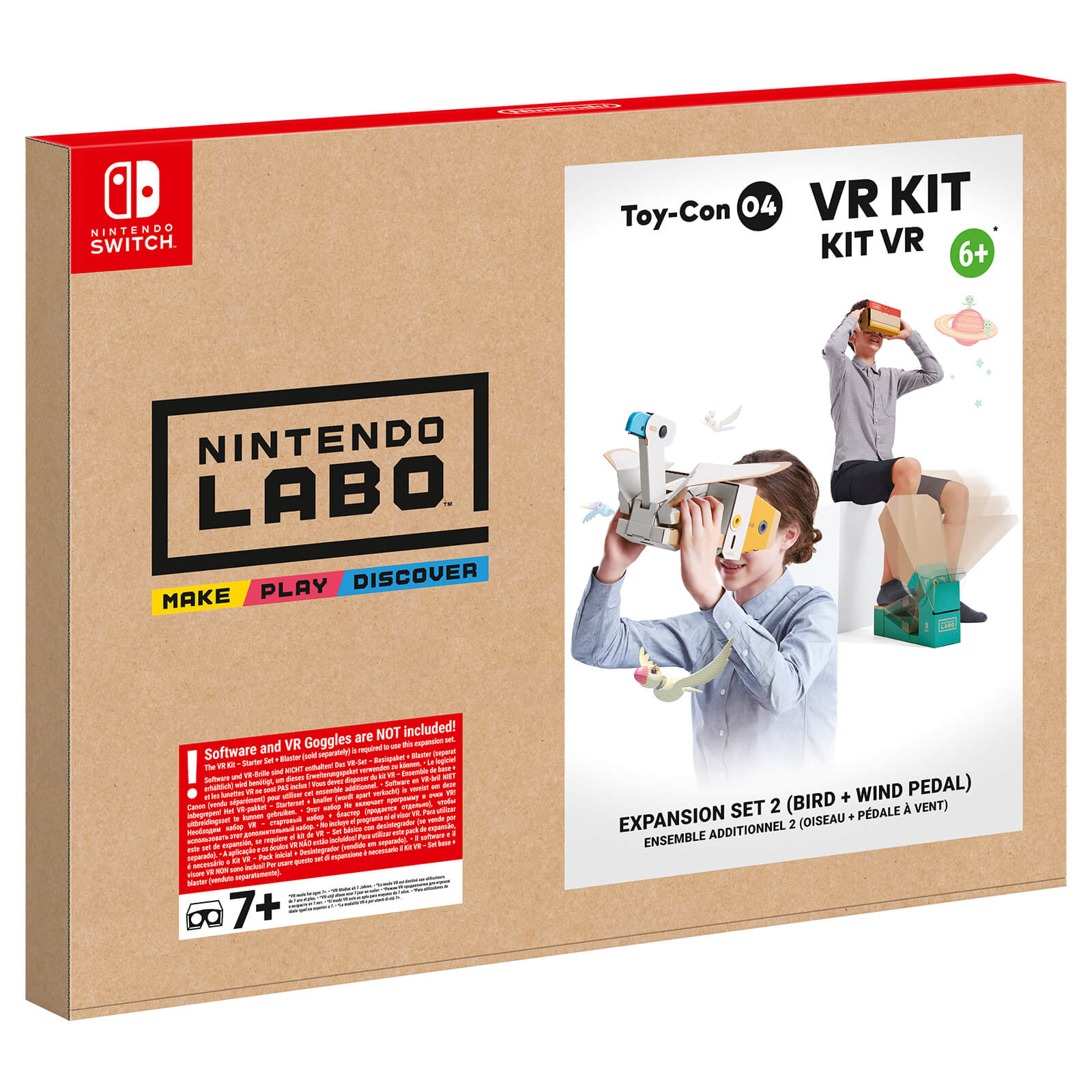 Nintendo Labo Vr Kit Expansion Set 2 Bird Wind Pedal