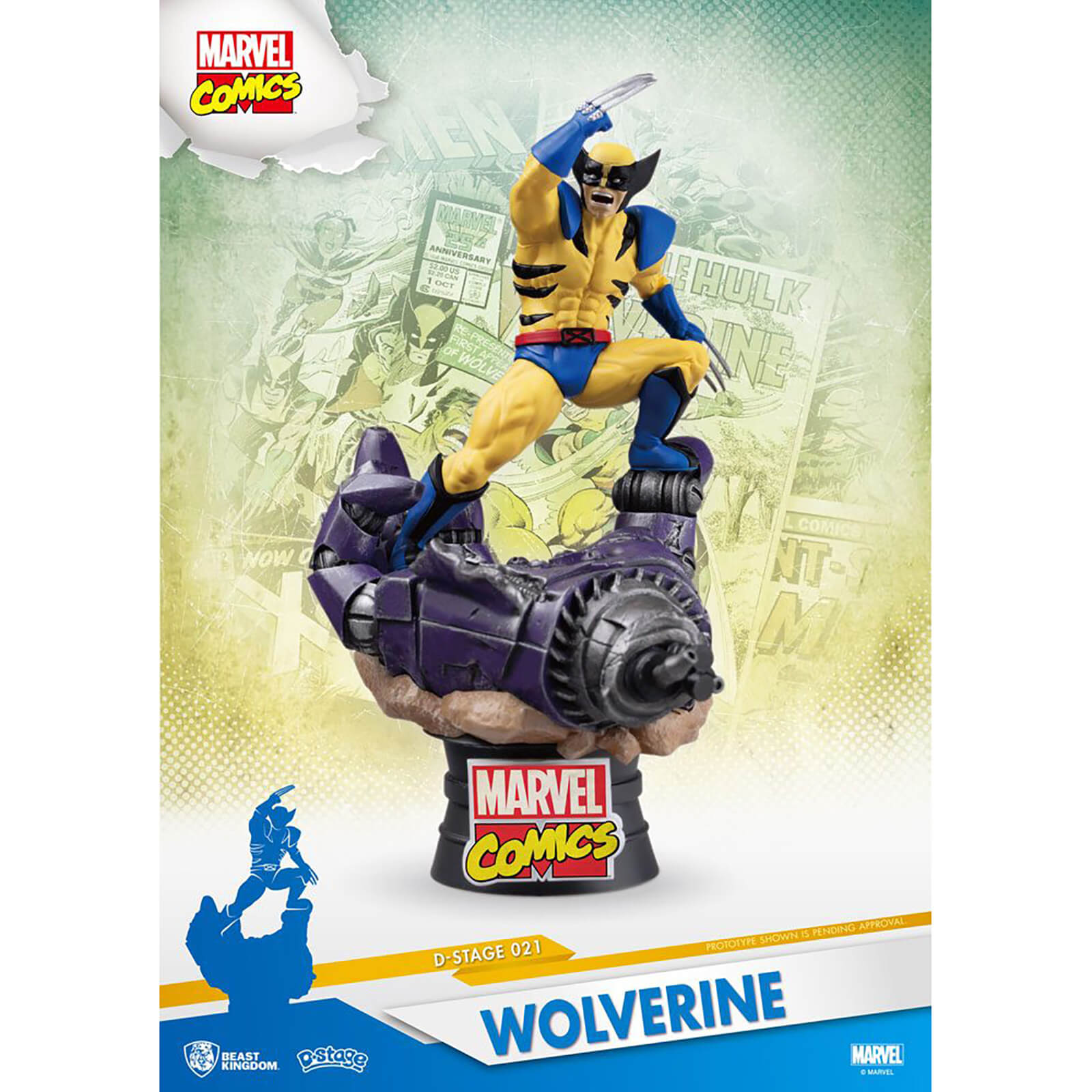 Beast Kingdom Marvel Comics D Stage Pvc Diorama X Men Wolverine 15 Cm