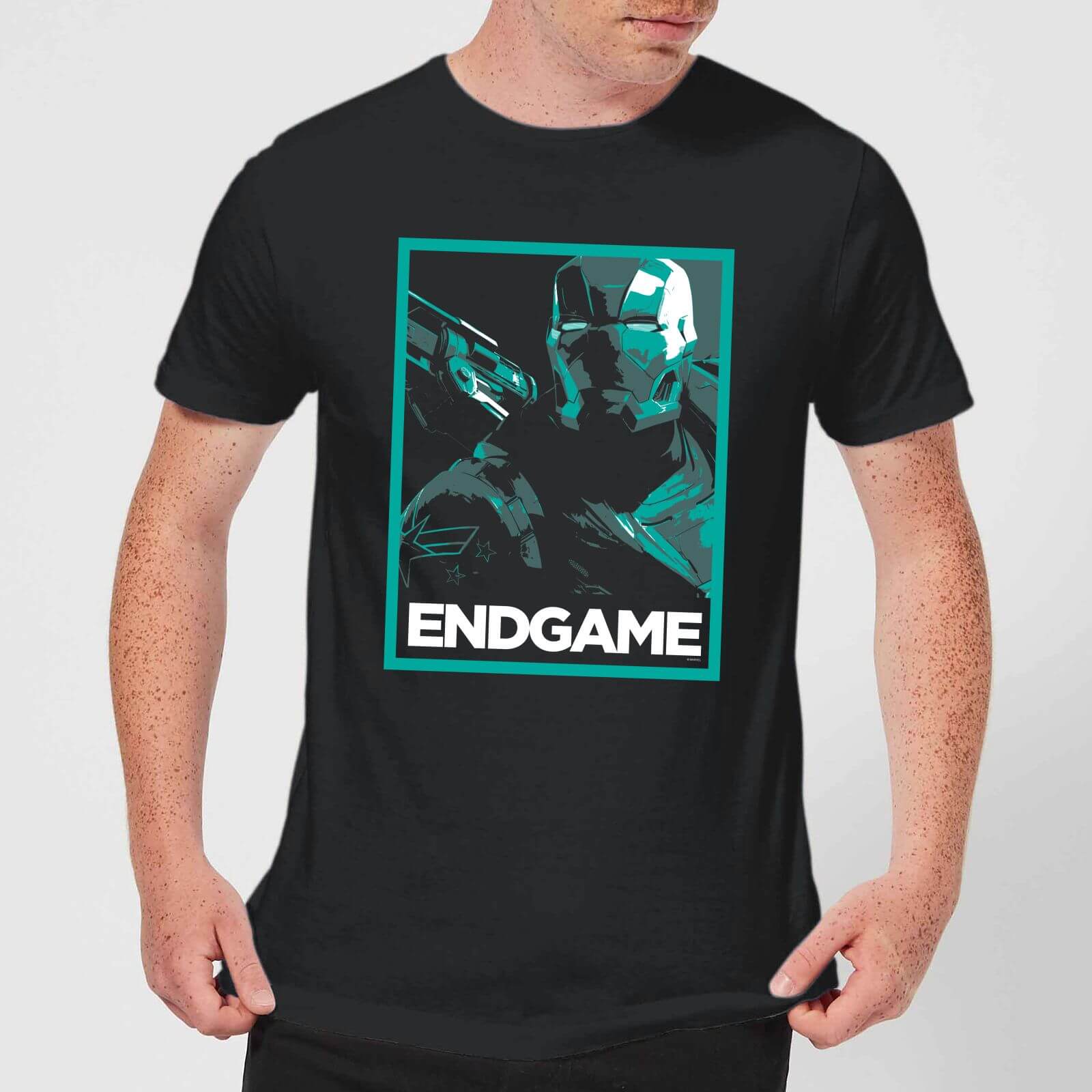 Avengers Endgame War Machine Poster Mens T Shirt Black