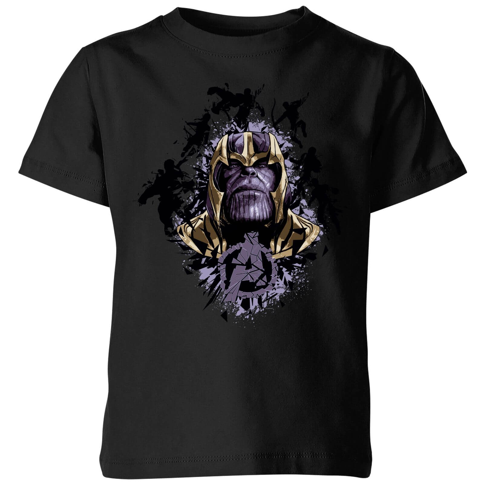 Avengers Endgame Warlord Thanos Kids T Shirt Black Clothing Zavvi Us