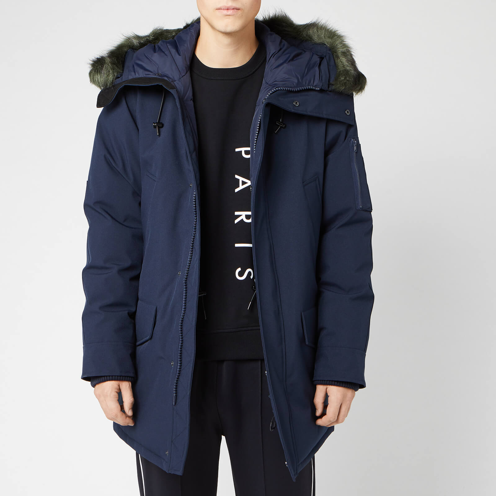 KENZO Men's Winter Parka - Navy Blue 