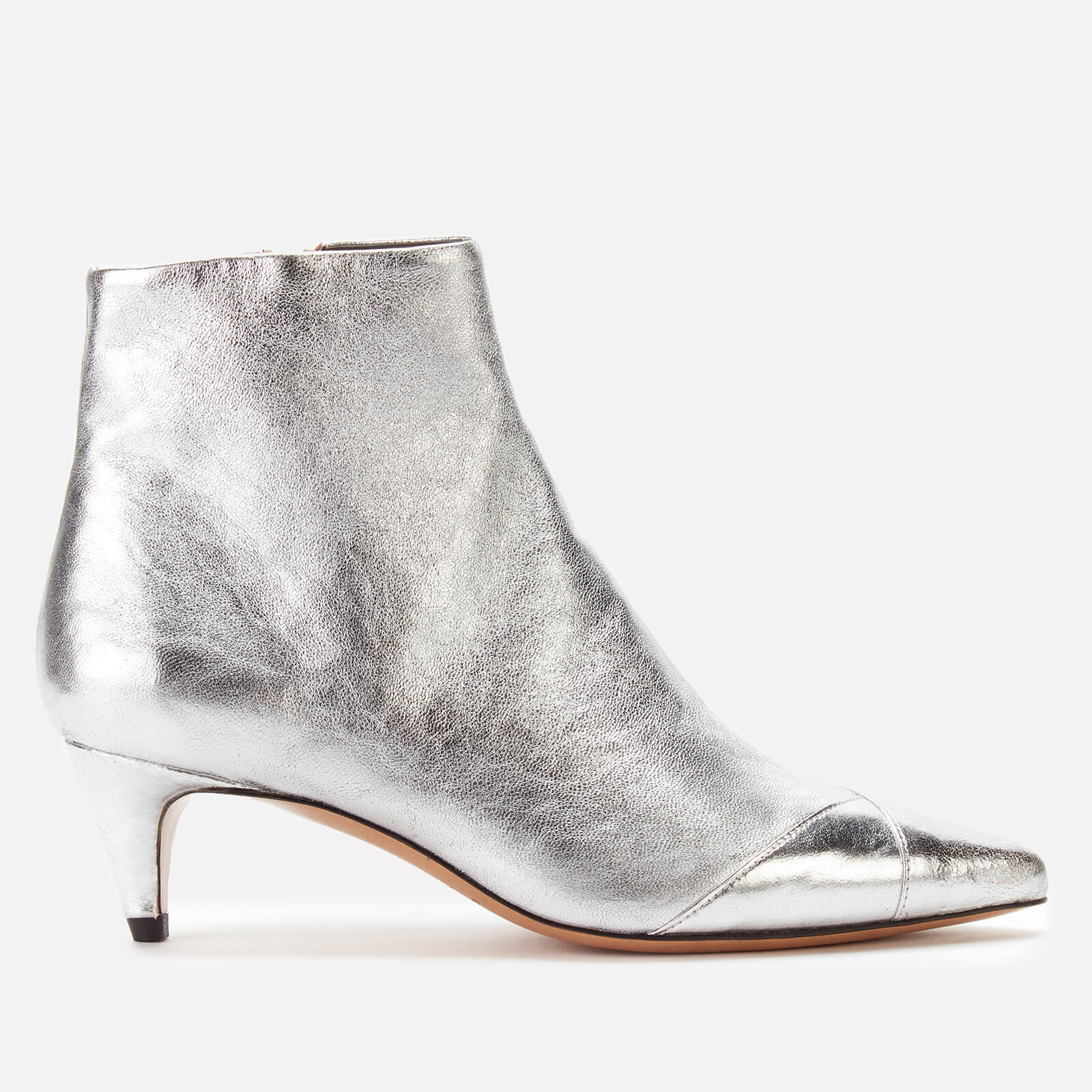 low heel glitter boots