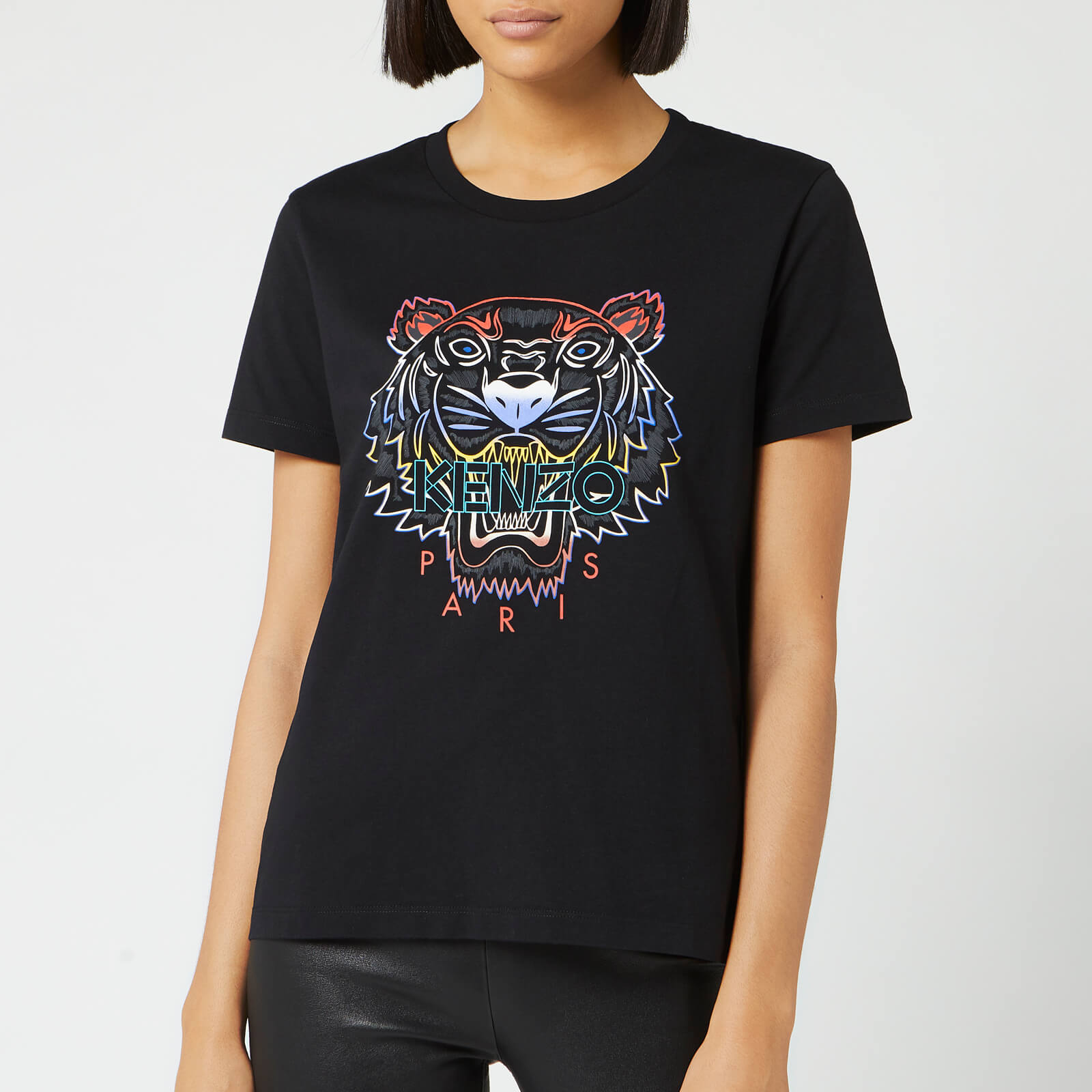 kenzo black tiger t shirt women's