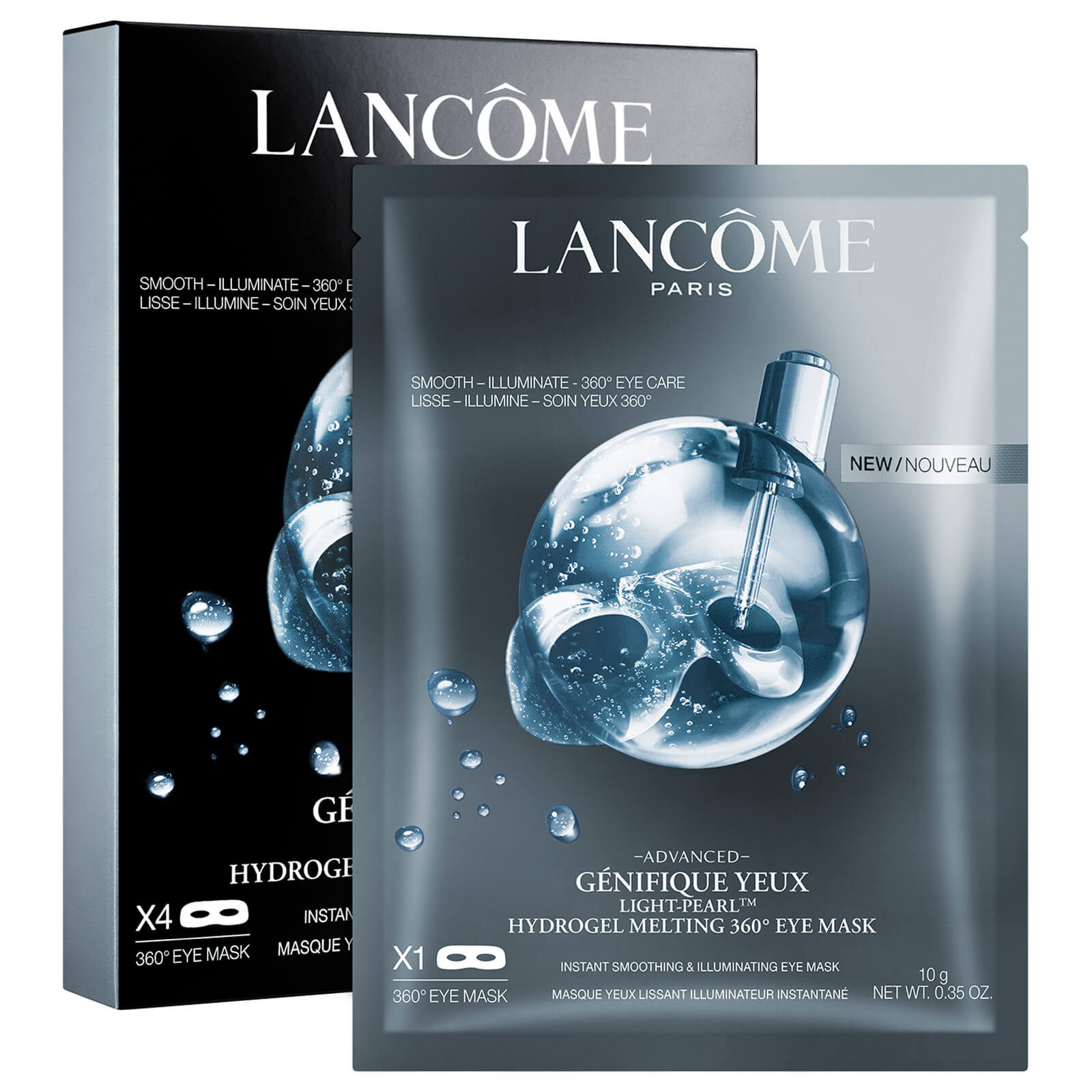 Lancome Advanced Genifique Light Pearl 360 Sheet Eye Mask 4 Masks Free Shipping Lookfantastic