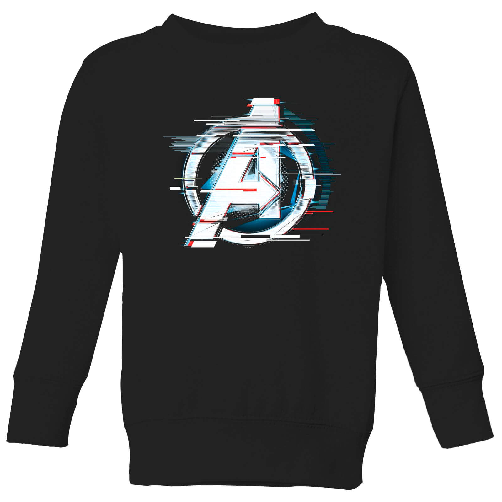 Avengers Endgame White Logo Kids Sweatshirt Black Clothing Zavvi Uk