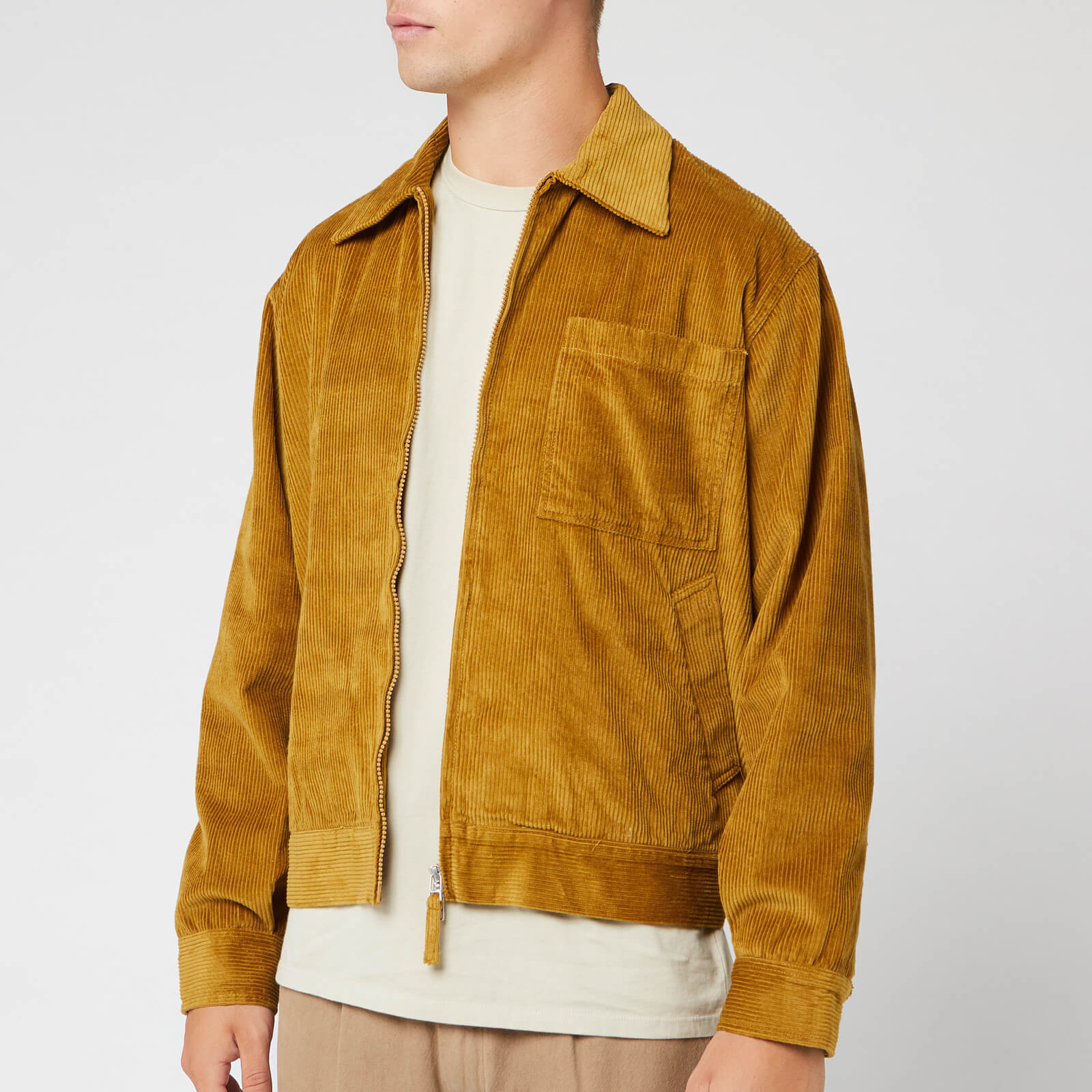 Universal Works Men S Rose Bowl Wale Cord Jacket Mustard Free Uk Delivery Available