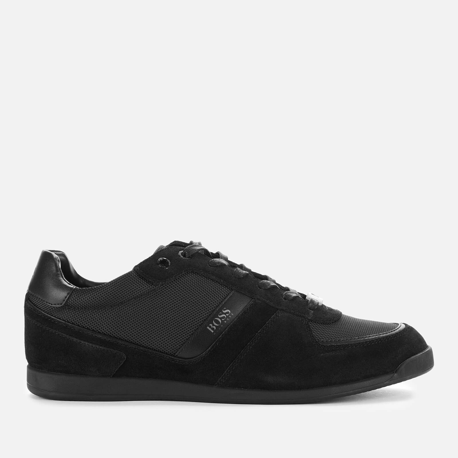 mens hugo boss trainers black