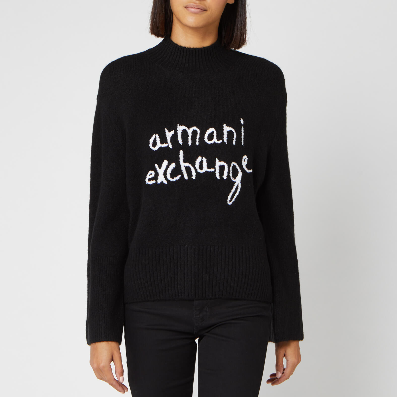 armani exchange logo sweater