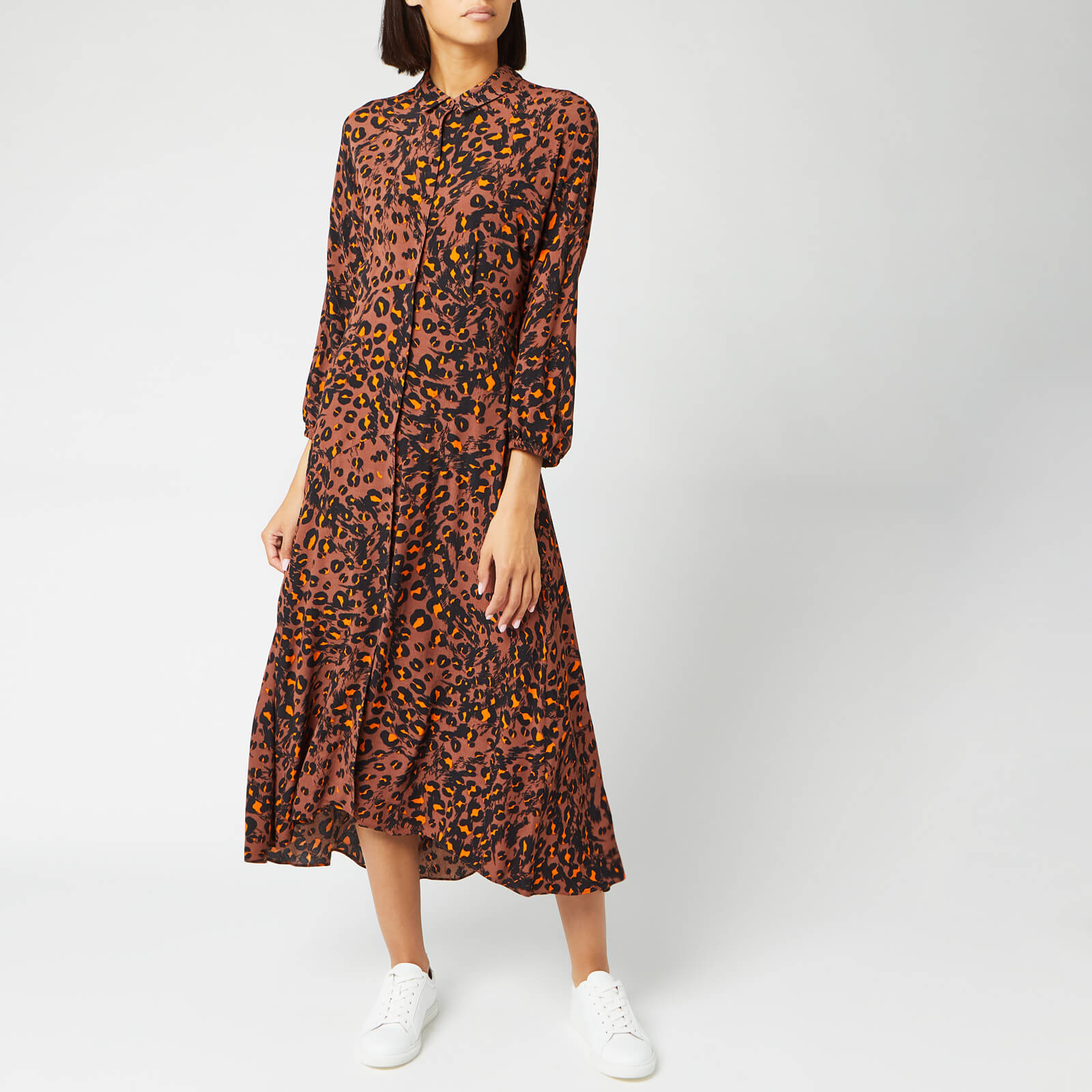 whistles brushed leopard dress