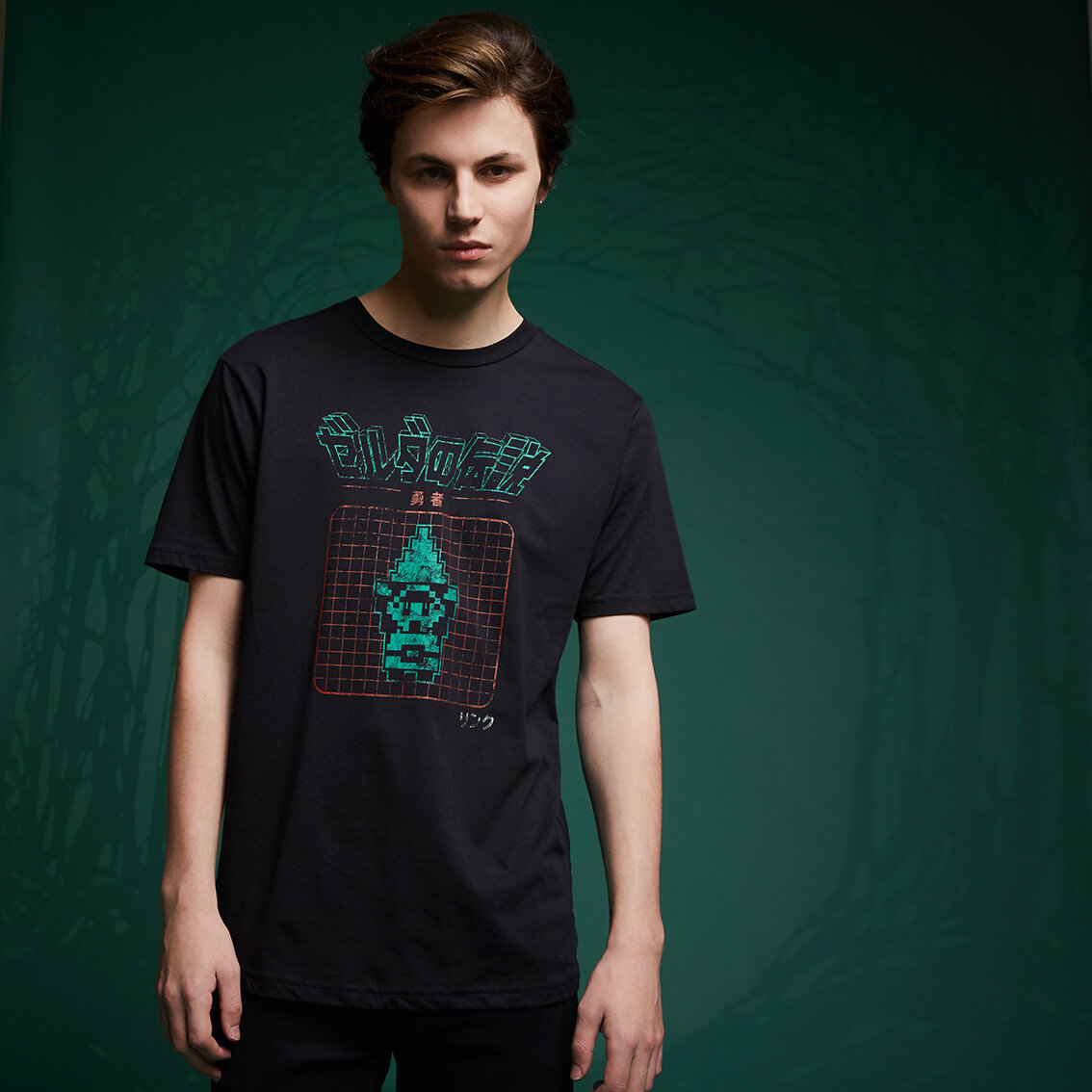 Legend Of Zelda Retro Arcade Hero T Shirt Black Clothing Zavvi Uk