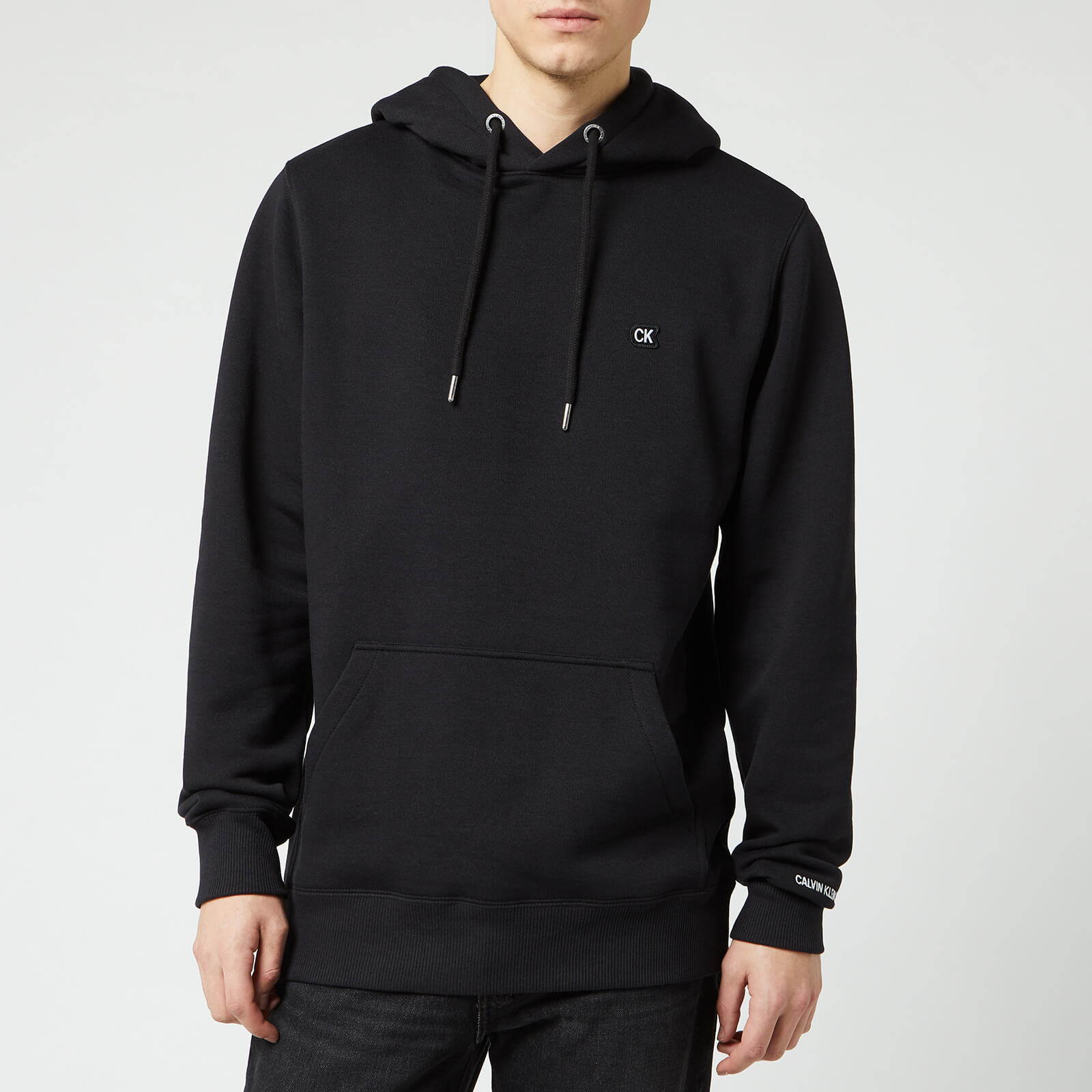 calvin klein black hoodie mens