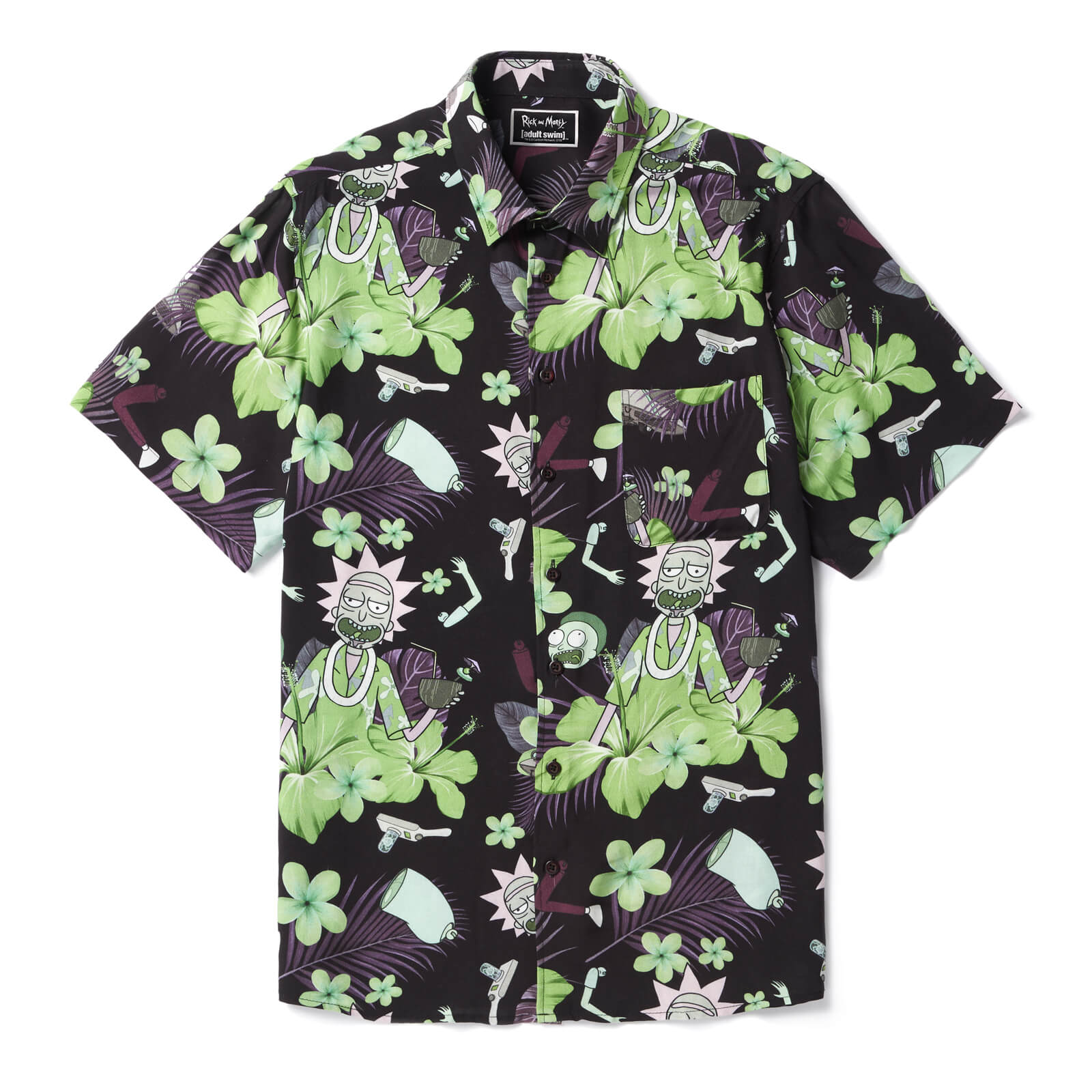 Rick Morty Floral Exclusive Shirt Mens Clothing Zavvi Uk