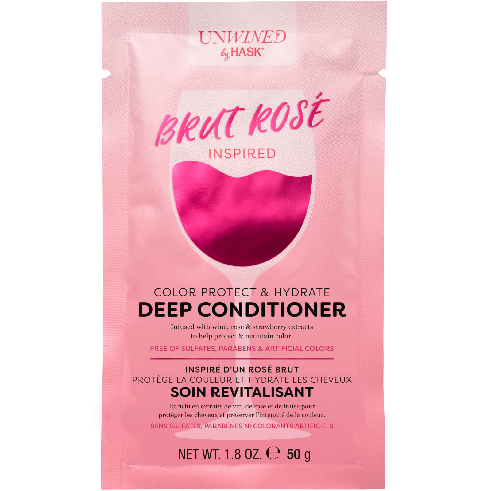 Hask Unwined Brut Rose Inspired Color Protection Deep Conditioner