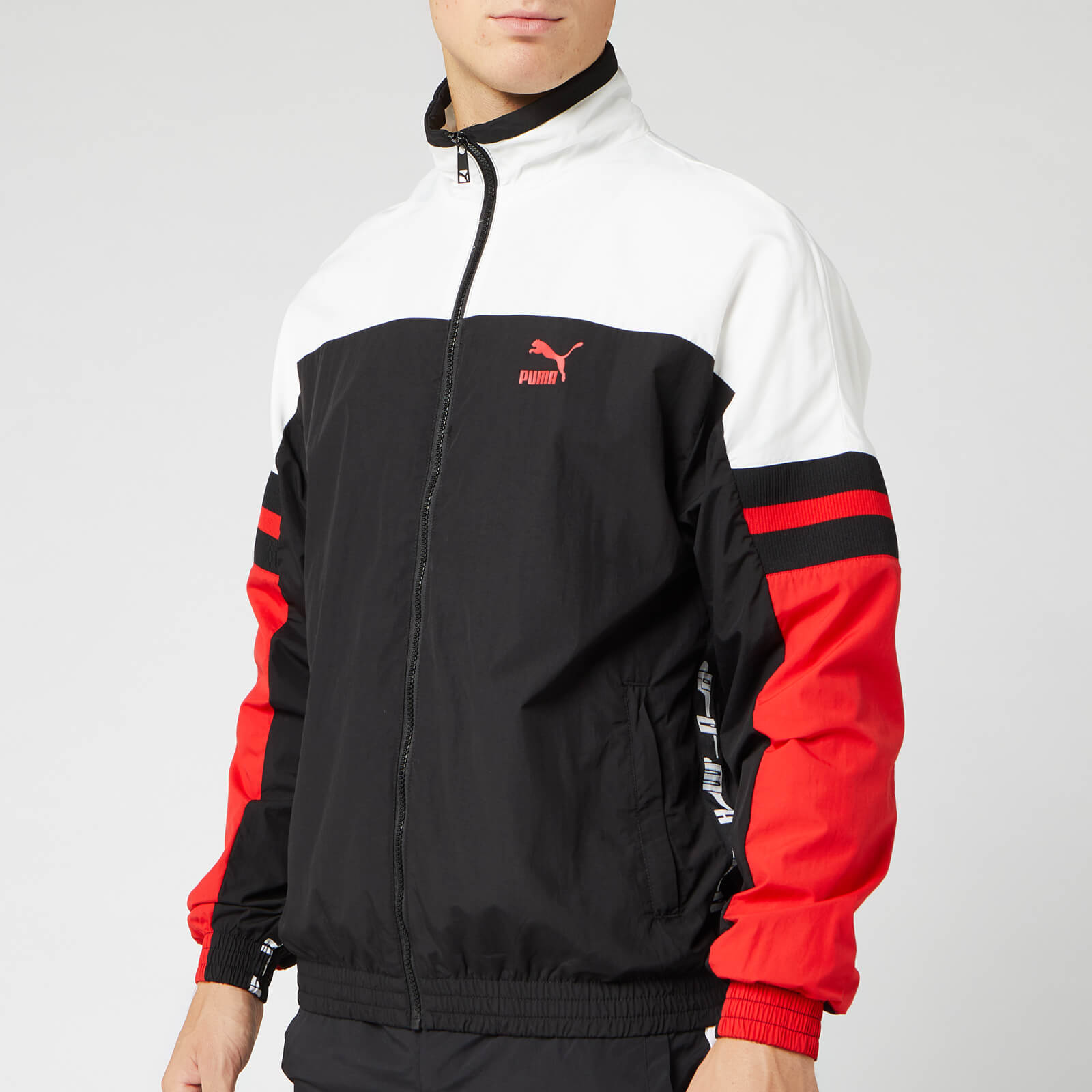 black and red puma jacket
