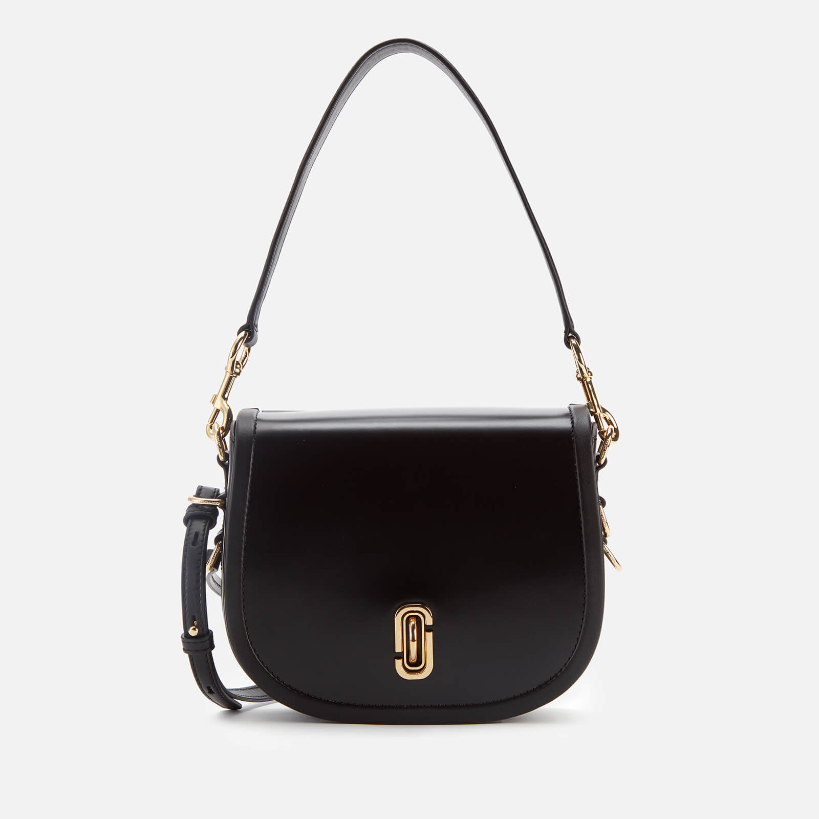 marc jacobs black saddle bag
