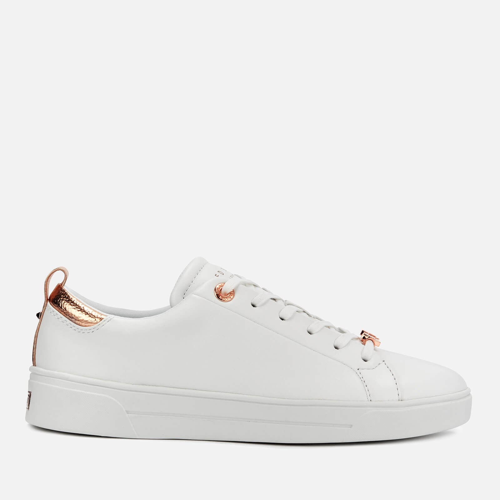 Ted Baker Women's Gielli Leather Low Top Trainers - White/White - UK 8 - White